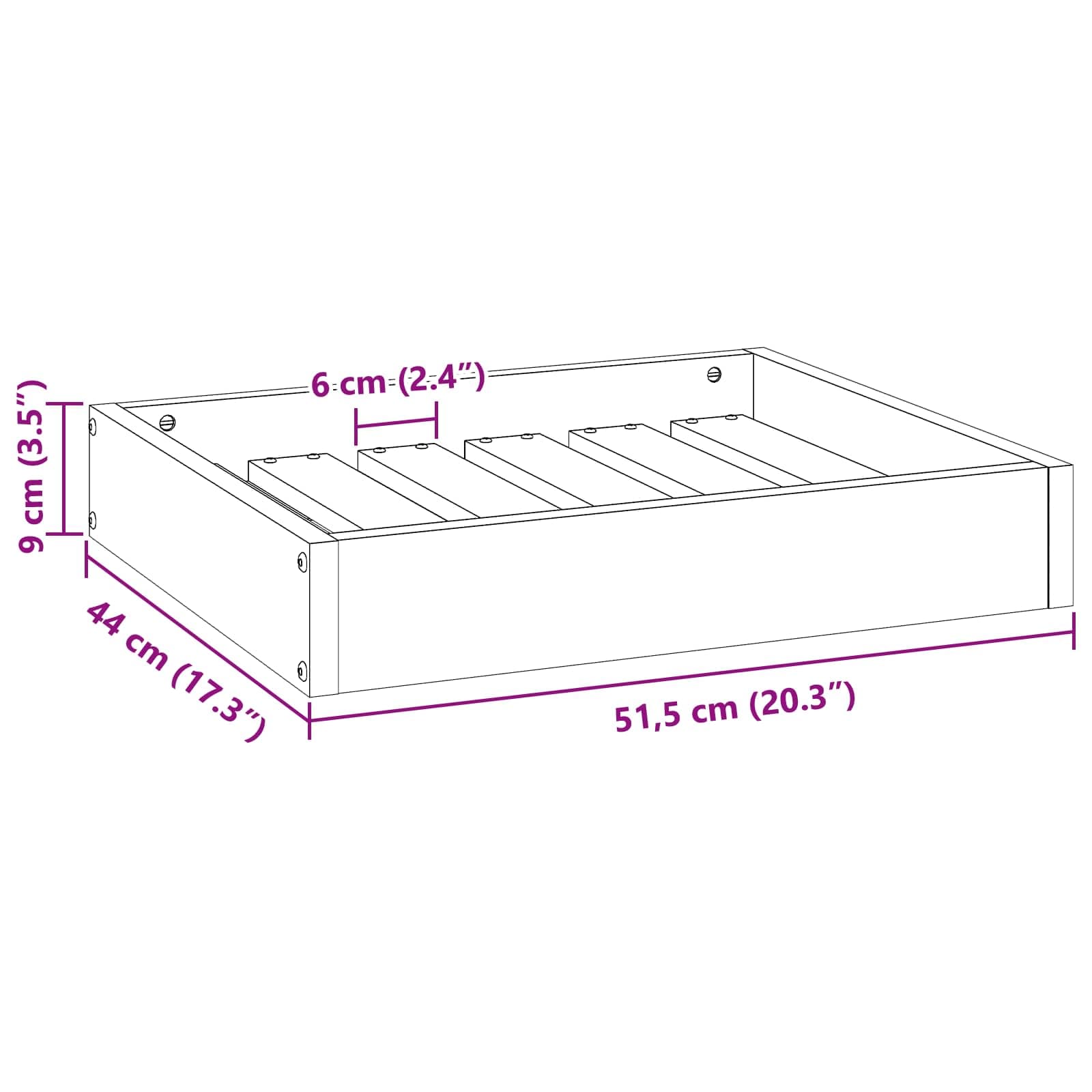 Letto per Cani Marrone cerato 51,5 x 44 x 9 cm — miniatura 7 di 7