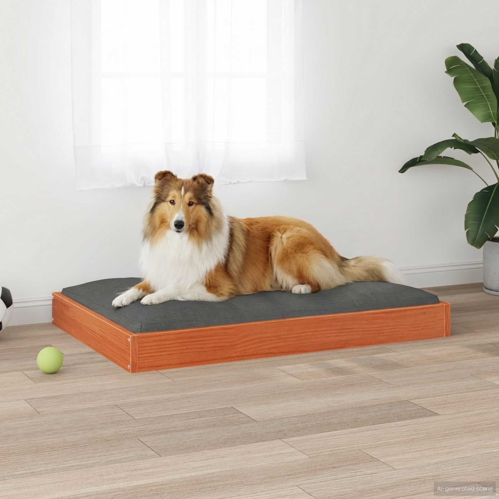 Letto per Cani Marrone cerato 92 x 64 x 9 cm — miniatura 4 di 7