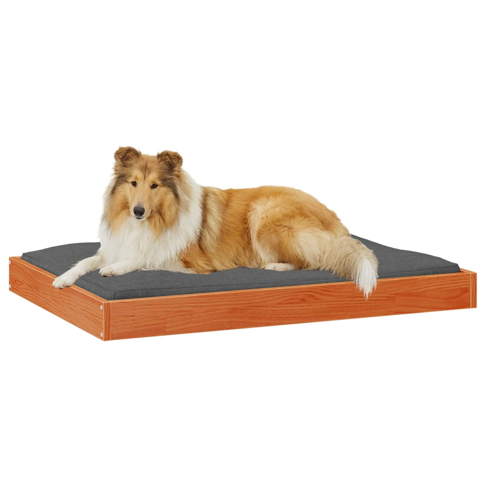 Letto per Cani 101,5 x 74 x 9 cm Legno di Pino Massello — miniatura 3 di 7