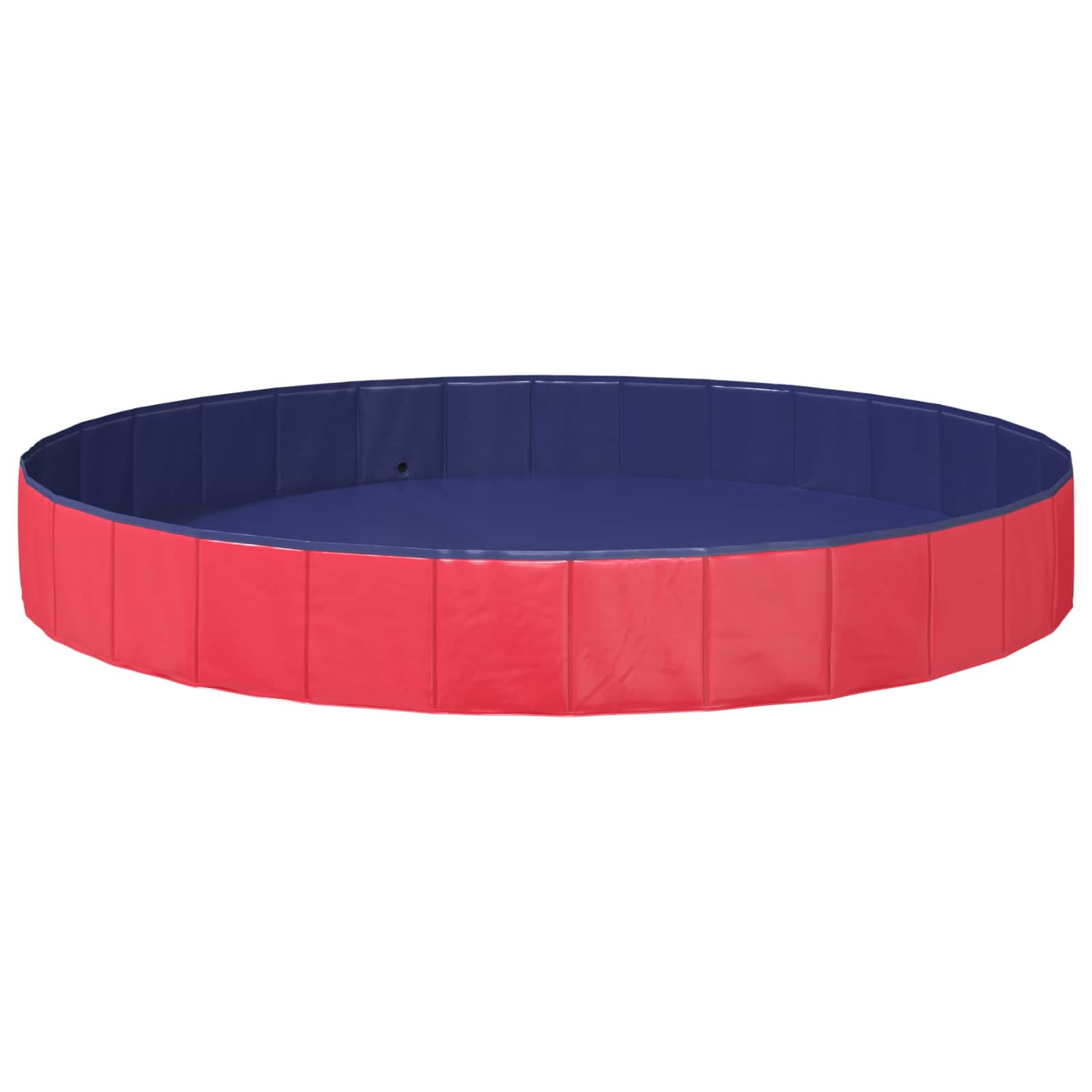 Piscina per Cani Ø300 x 38 cm PVC Spesso Rosso — miniatura 3 di 7