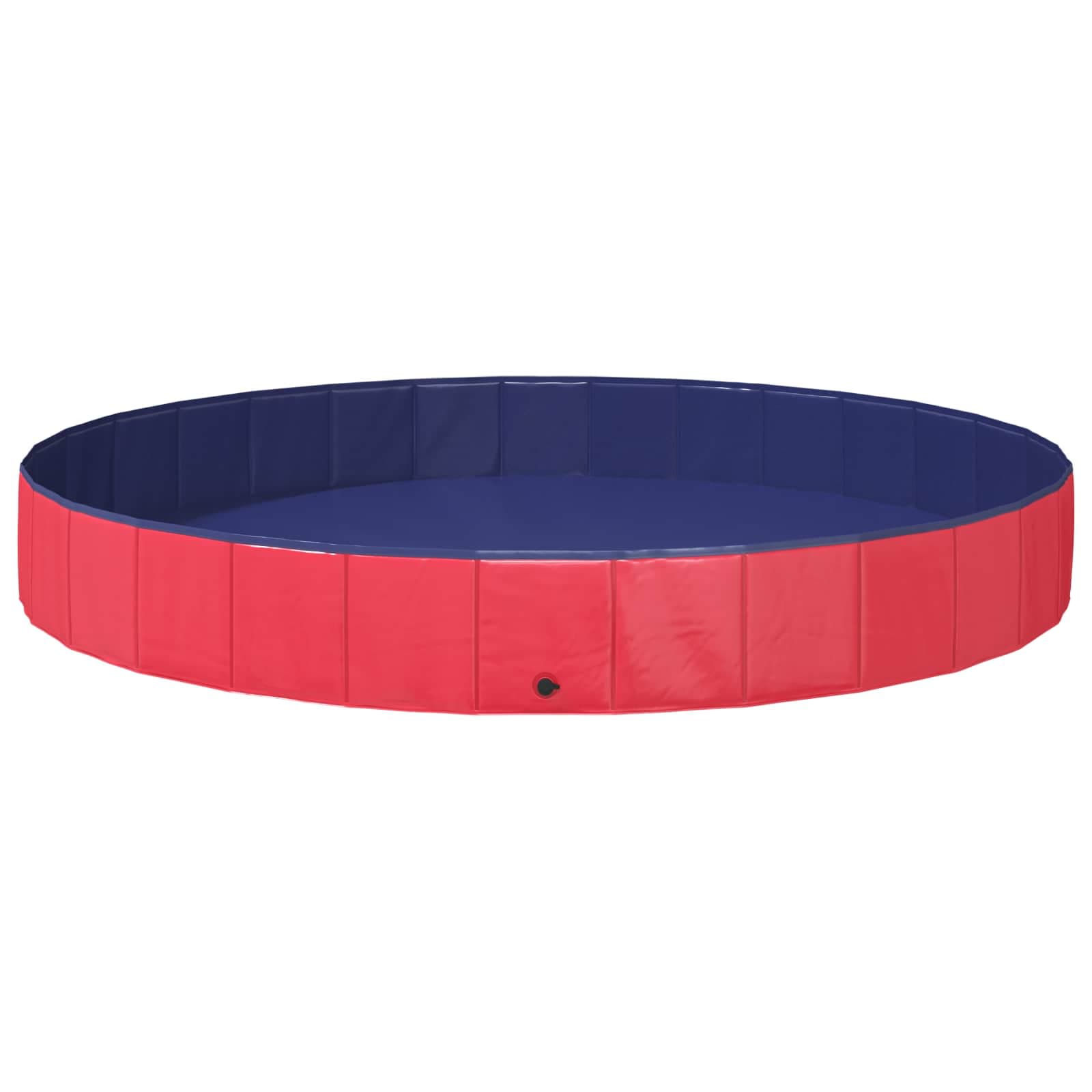 Piscina per Cani Ø300 x 38 cm PVC Spesso Rosso — miniatura 2 di 7