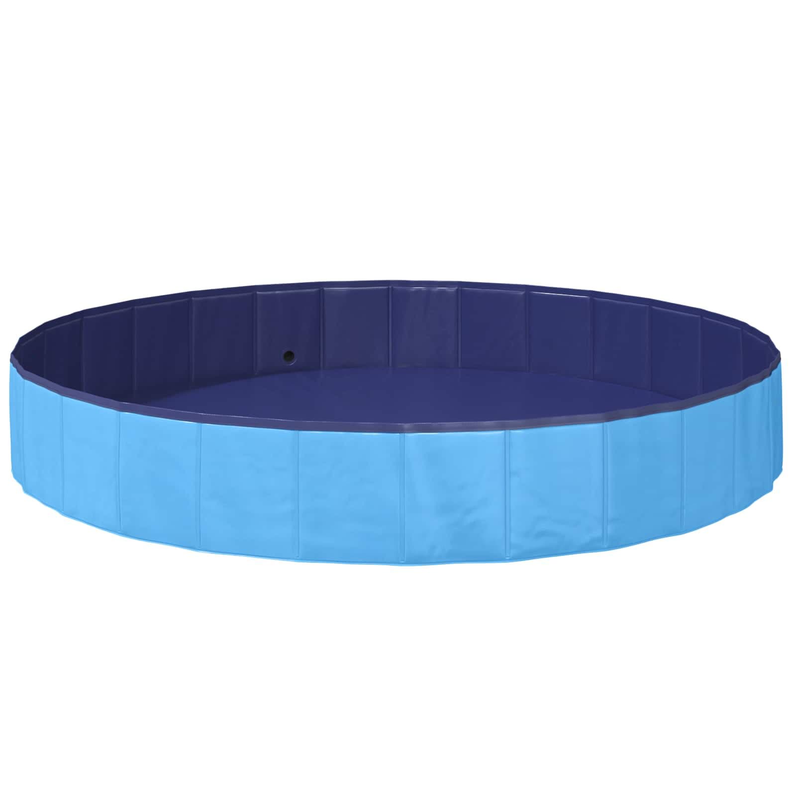 Piscina per Cani Ø200 x 30 cm PVC Spesso Blu — miniatura 3 di 7