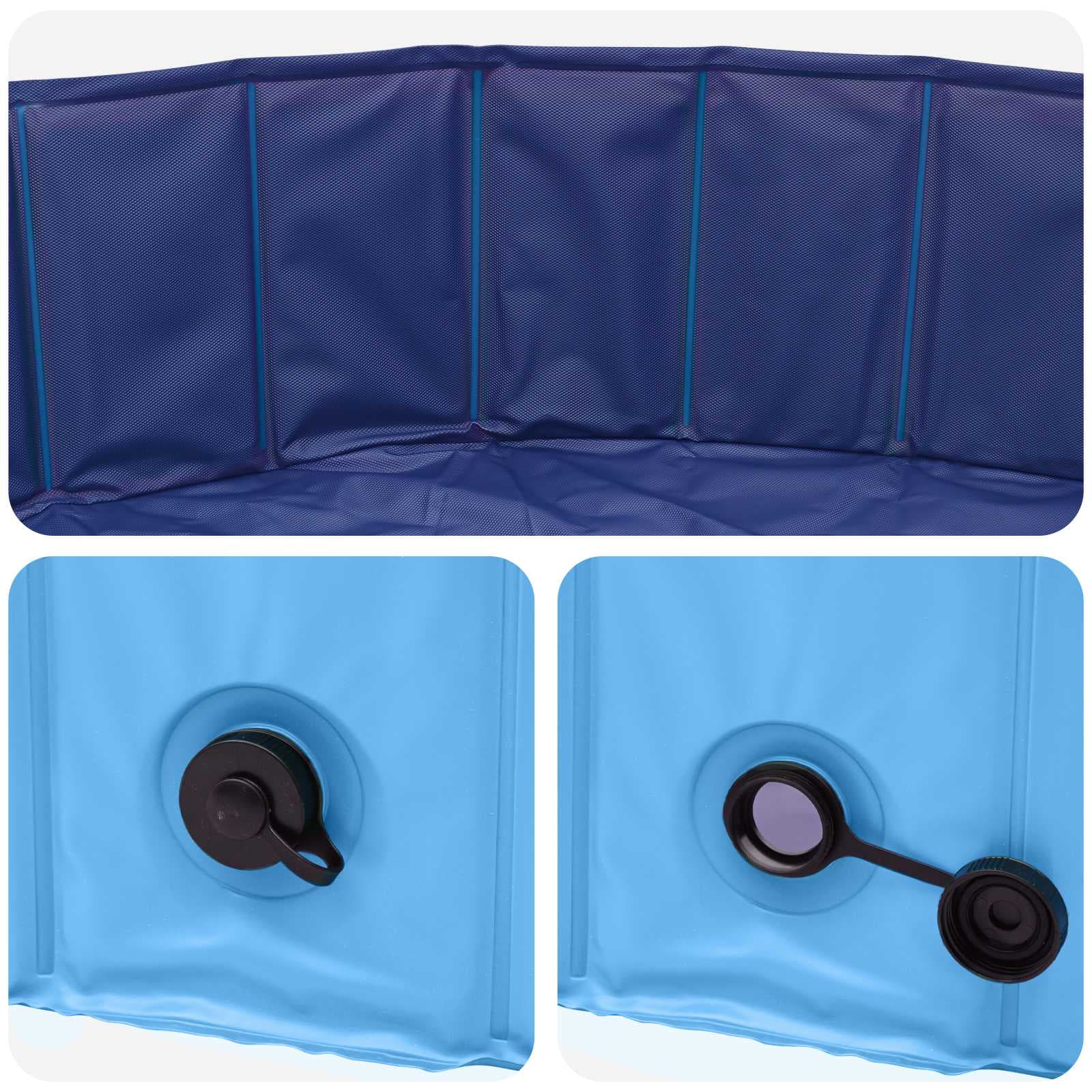 Piscina per Cani Ø300 x 38 cm PVC Spesso Blu — miniatura 4 di 7