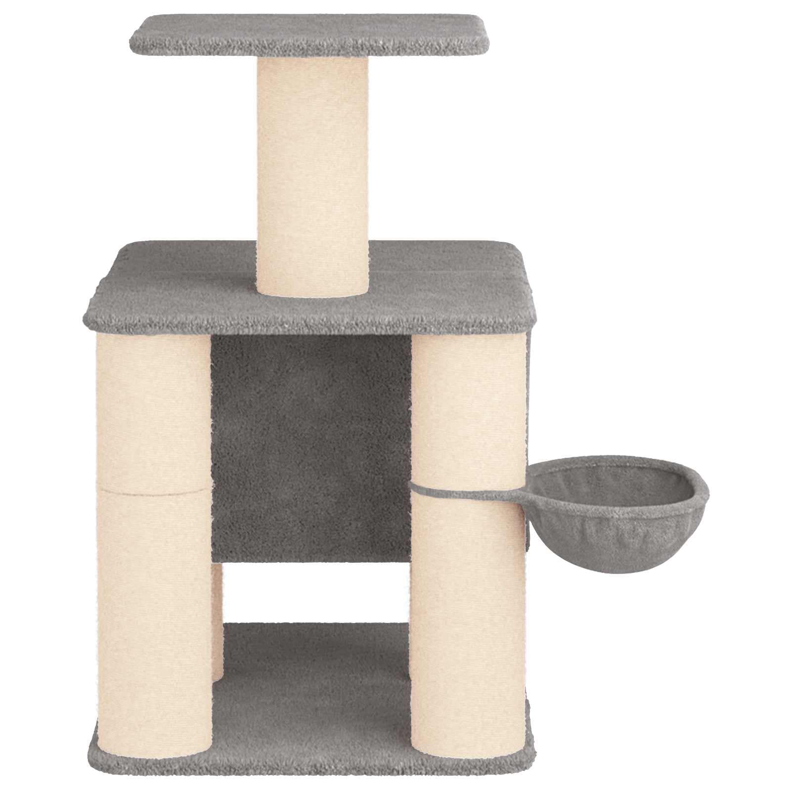 Albero per gatti con pali per graffiare in sisal Grigio Chiaro — miniatura 5 di 9