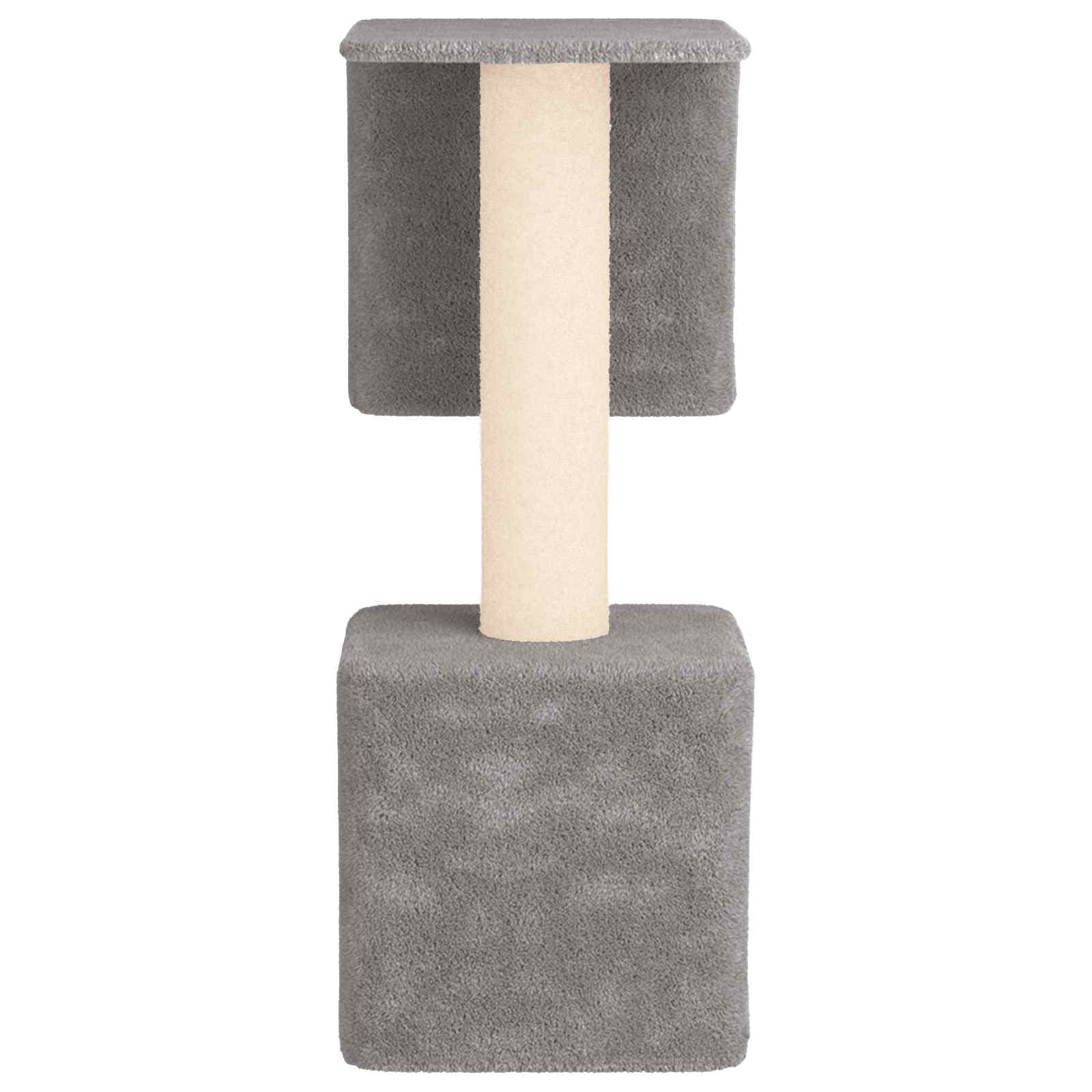Albero per gatti con pali per graffiare in sisal Grigio Chiaro — miniatura 5 di 9