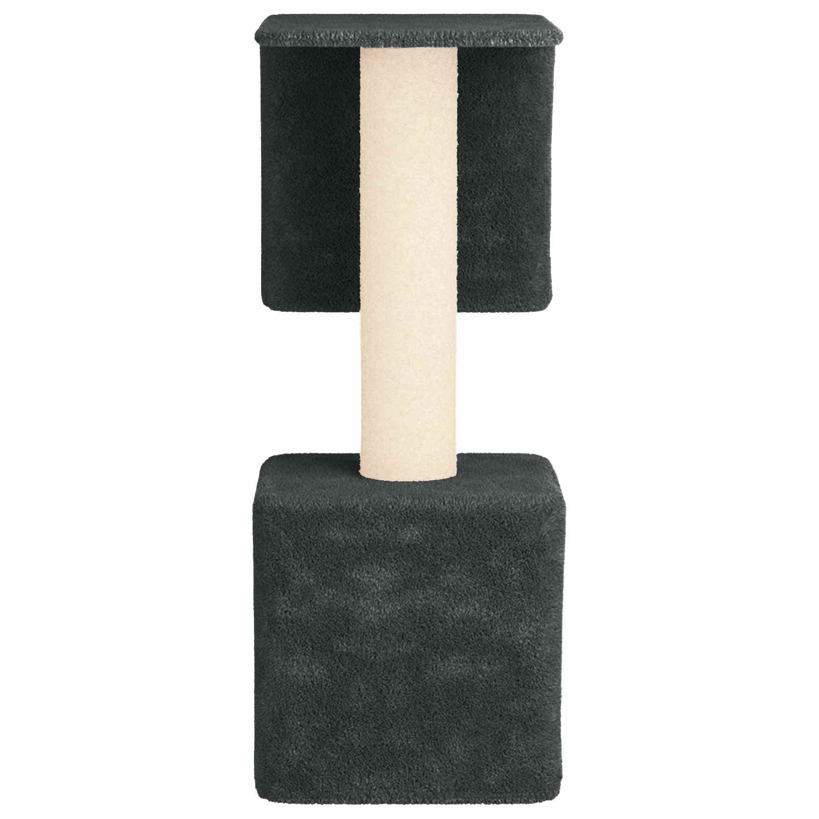 Albero per gatti con pali per graffiare in sisal Grigio Scuro — miniatura 5 di 9