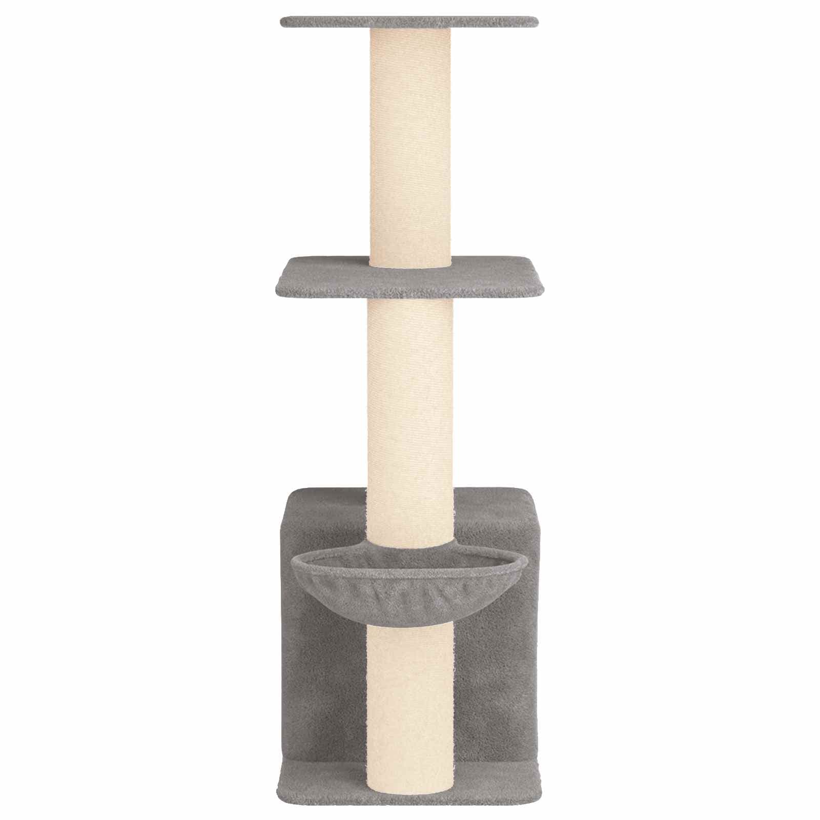 Albero per gatti con pali per graffiare in sisal Grigio Chiaro — miniatura 5 di 9