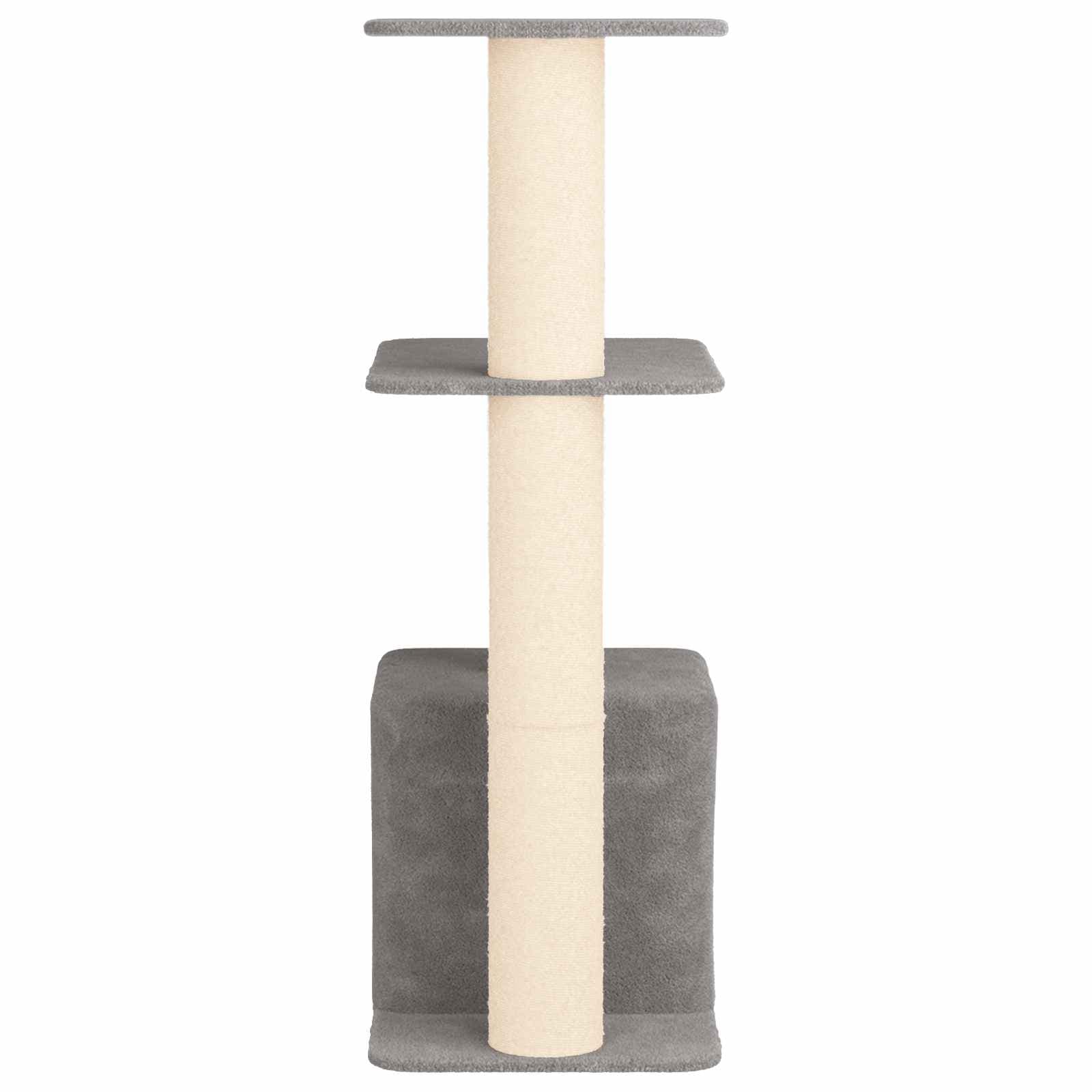 Albero per gatti con pali per graffiare in sisal Grigio Chiaro — miniatura 5 di 9