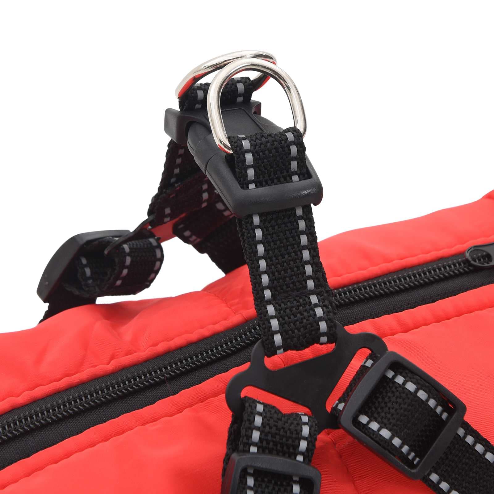 Cappotto per Cani Rosso L68 Pile e Poliestere — miniatura 8 di 10