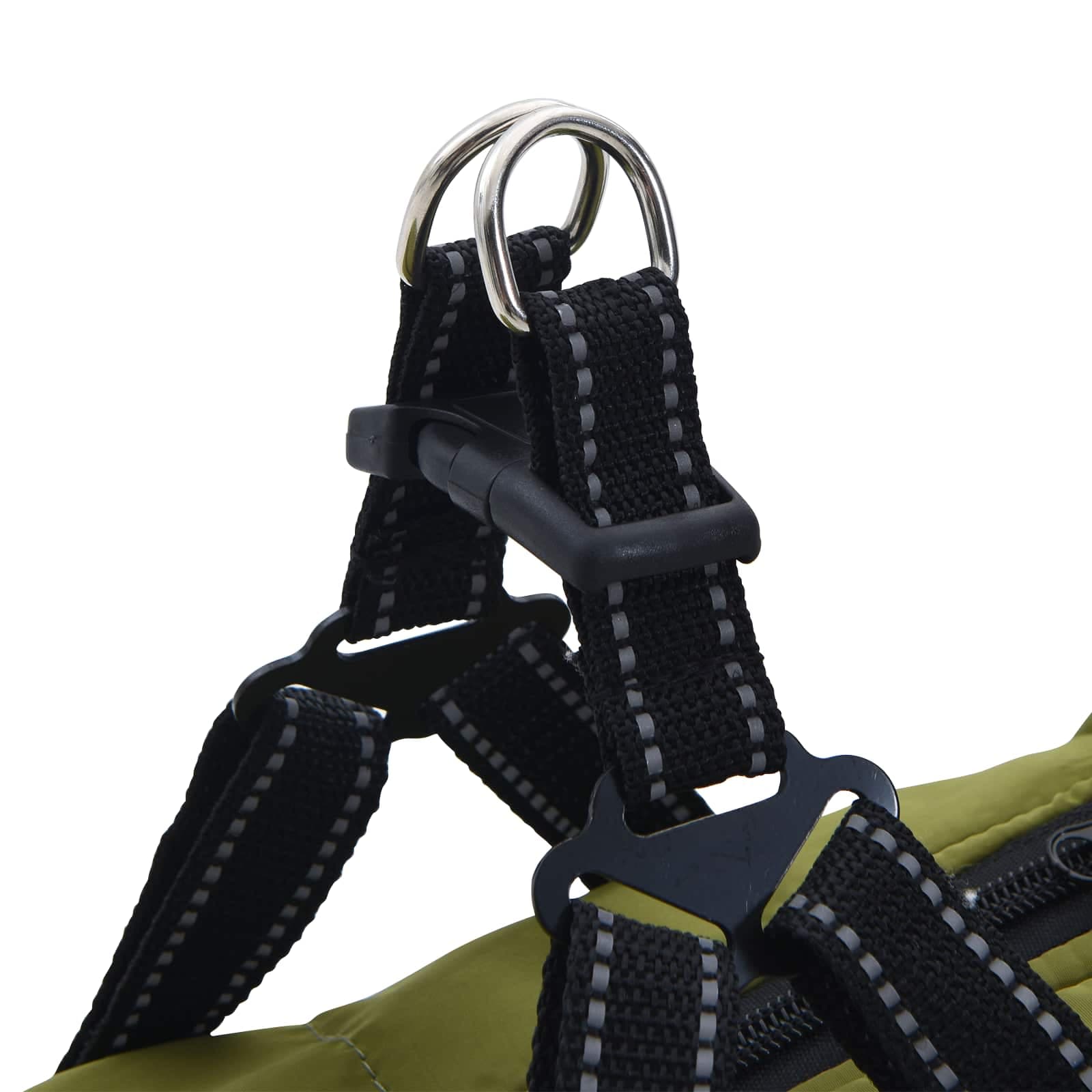 Cappotto per Cani Verde militare L40 Pile e Poliestere — miniatura 8 di 10