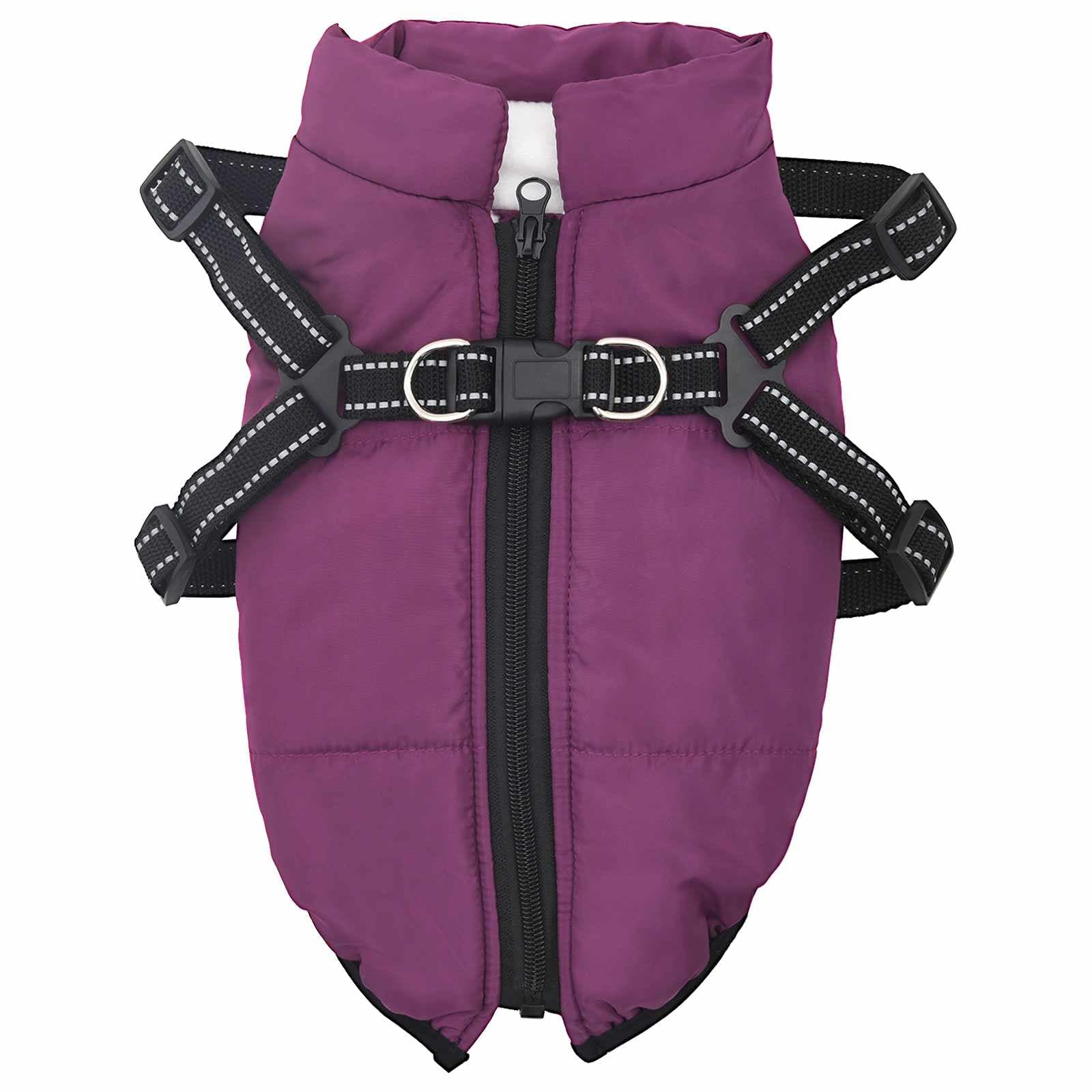 Cappotto per Cani Viola L32 Pile e Poliestere — miniatura 2 di 10