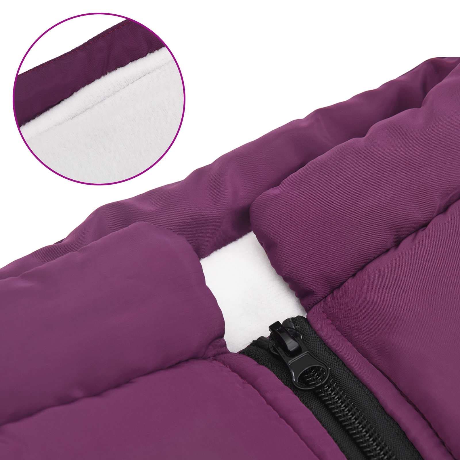 Cappotto per Cani Viola L48 Pile e Poliestere — miniatura 7 di 10