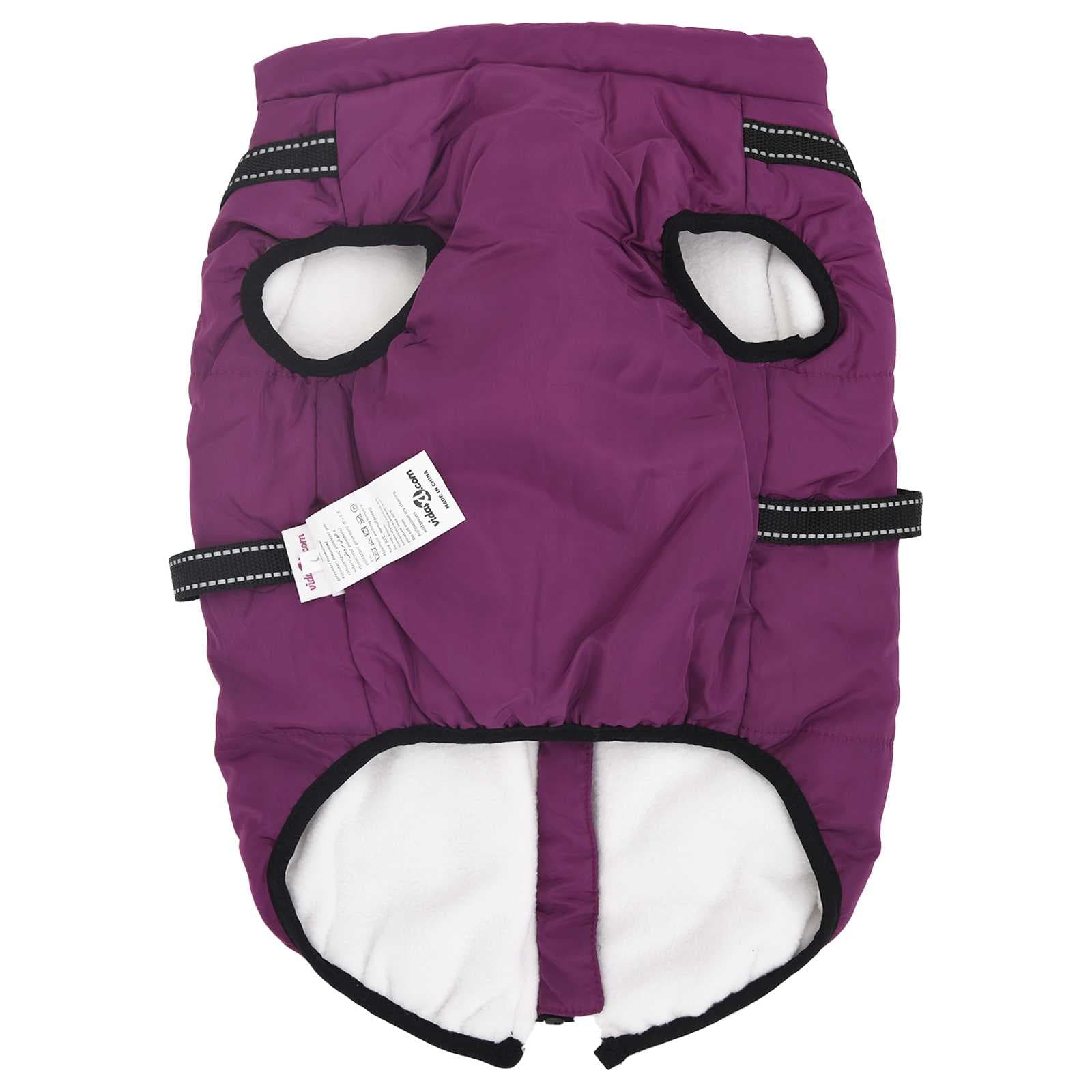 Cappotto per Cani Viola L68 Pile e Poliestere — miniatura 5 di 9