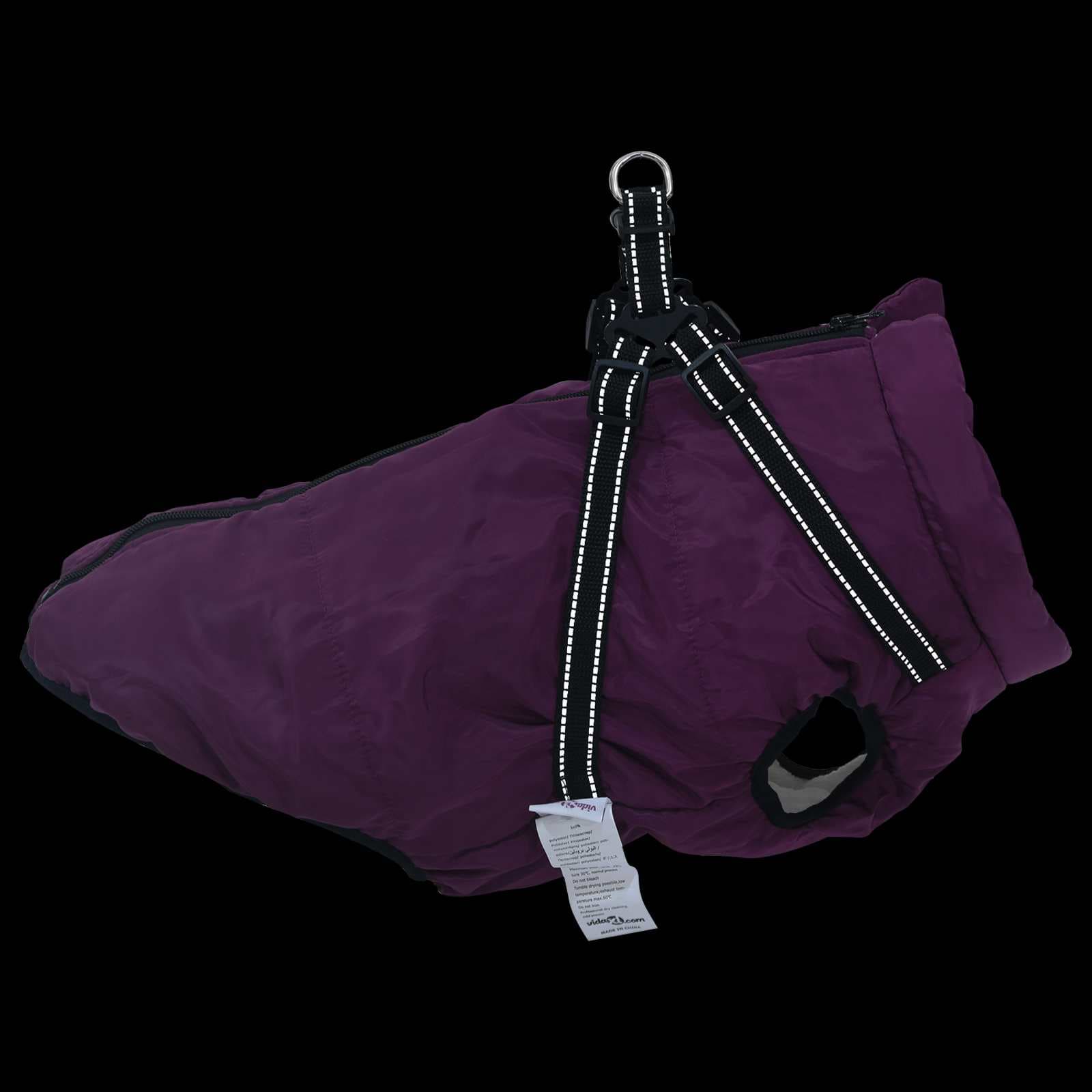 Cappotto per Cani Viola L68 Pile e Poliestere — miniatura 8 di 9