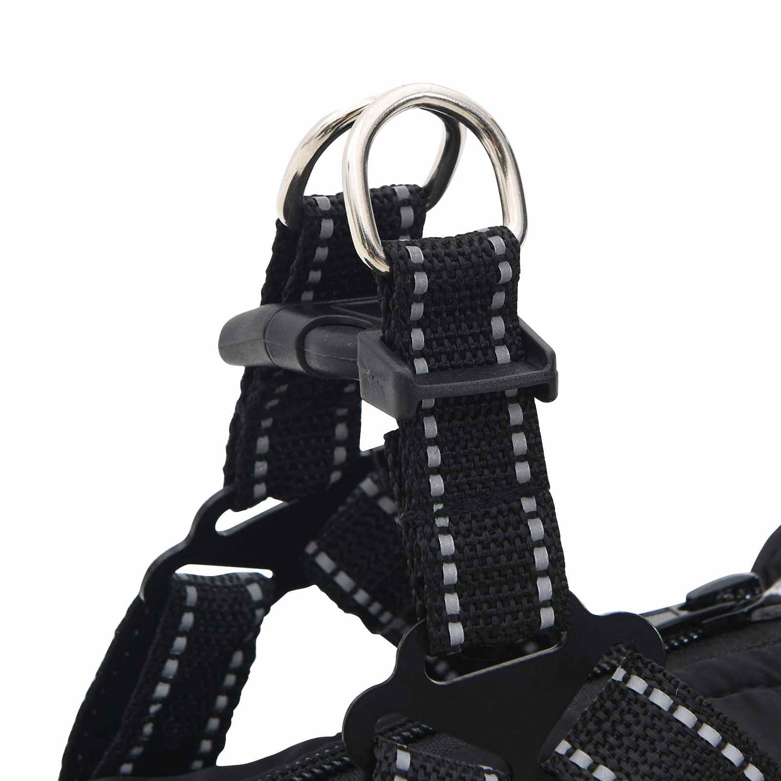Cappotto per Cani Nero L36 Pile e Poliestere — miniatura 8 di 10