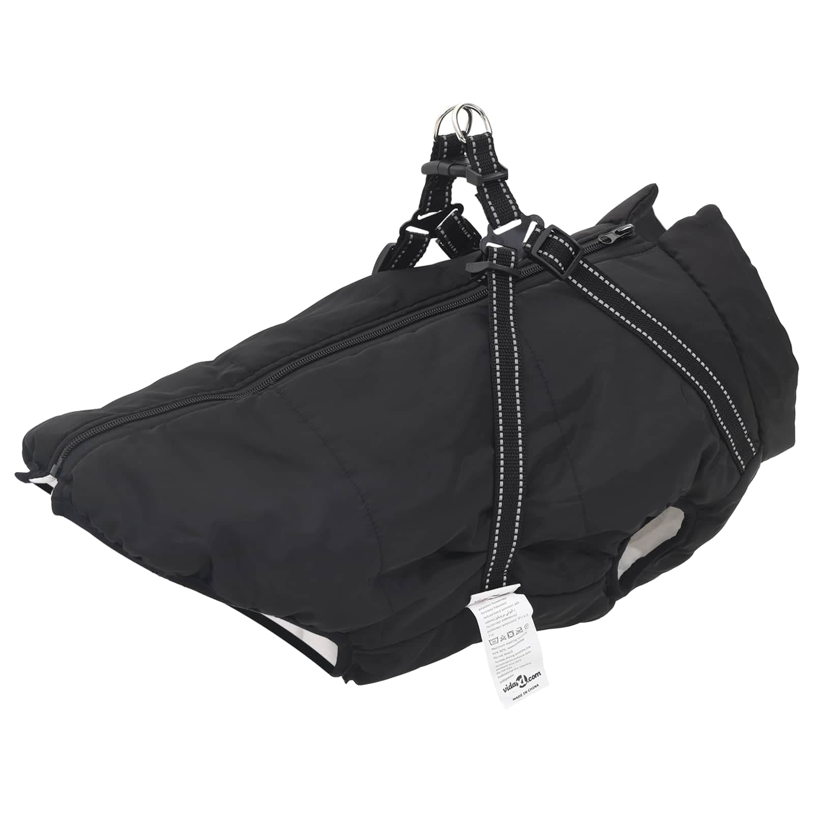 Cappotto per Cani Nero L44 Pile e Poliestere — miniatura 1 di 10