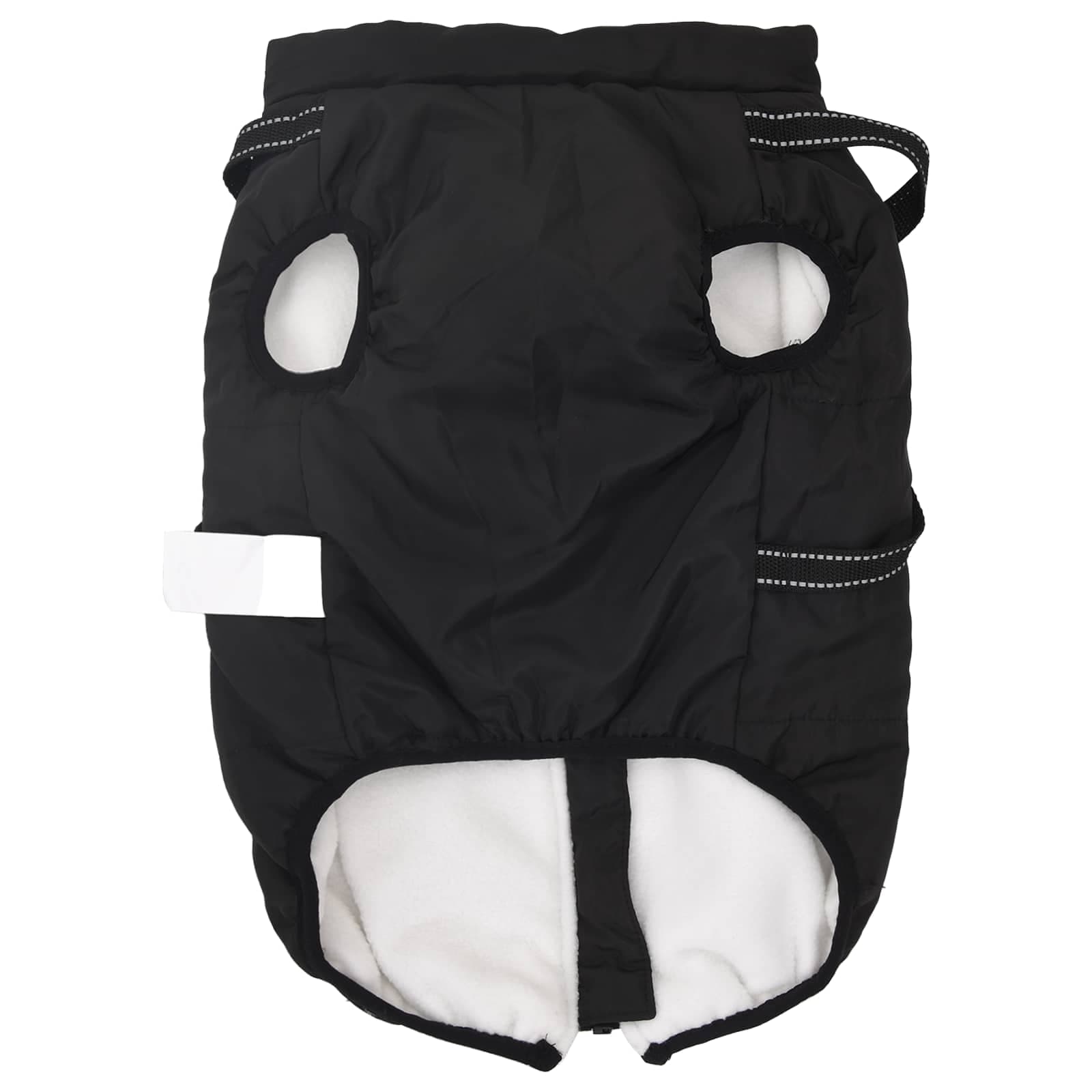 Cappotto per Cani Nero L52 Pile e Poliestere — miniatura 5 di 10