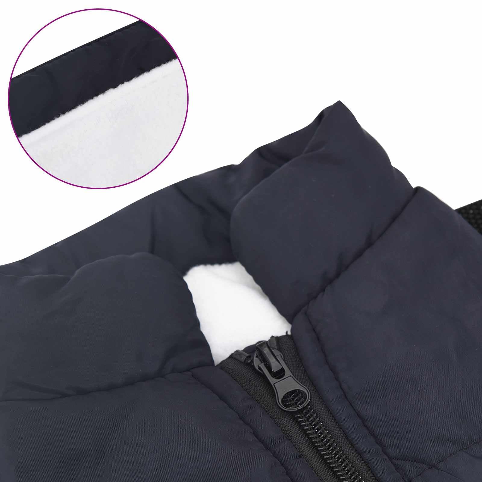 Cappotto per Cani Blu navy L24 Pile e Poliestere — miniatura 7 di 10