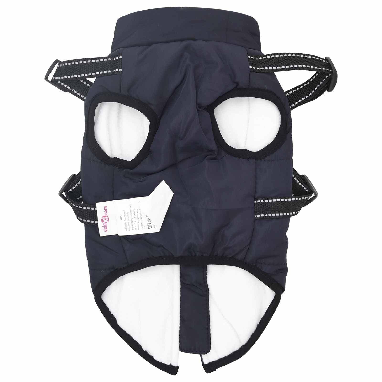 Cappotto per Cani Blu navy L36 Pile e Poliestere — miniatura 5 di 10