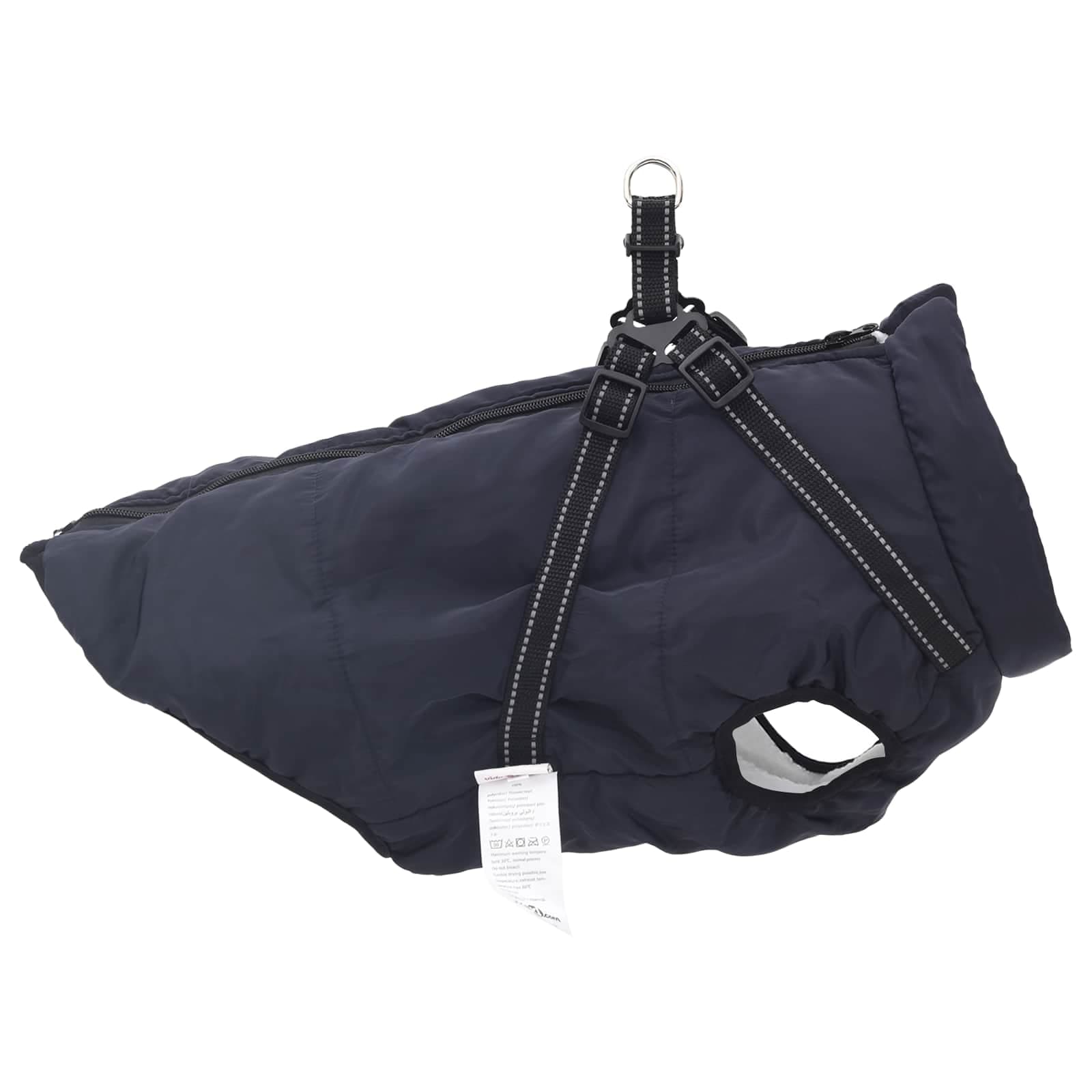 Cappotto per Cani Blu navy L44 Pile e Poliestere — miniatura 4 di 10
