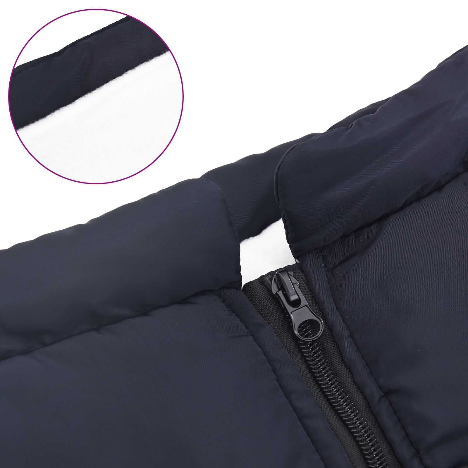 Cappotto per Cani Blu navy L48 Pile e Poliestere — miniatura 7 di 10