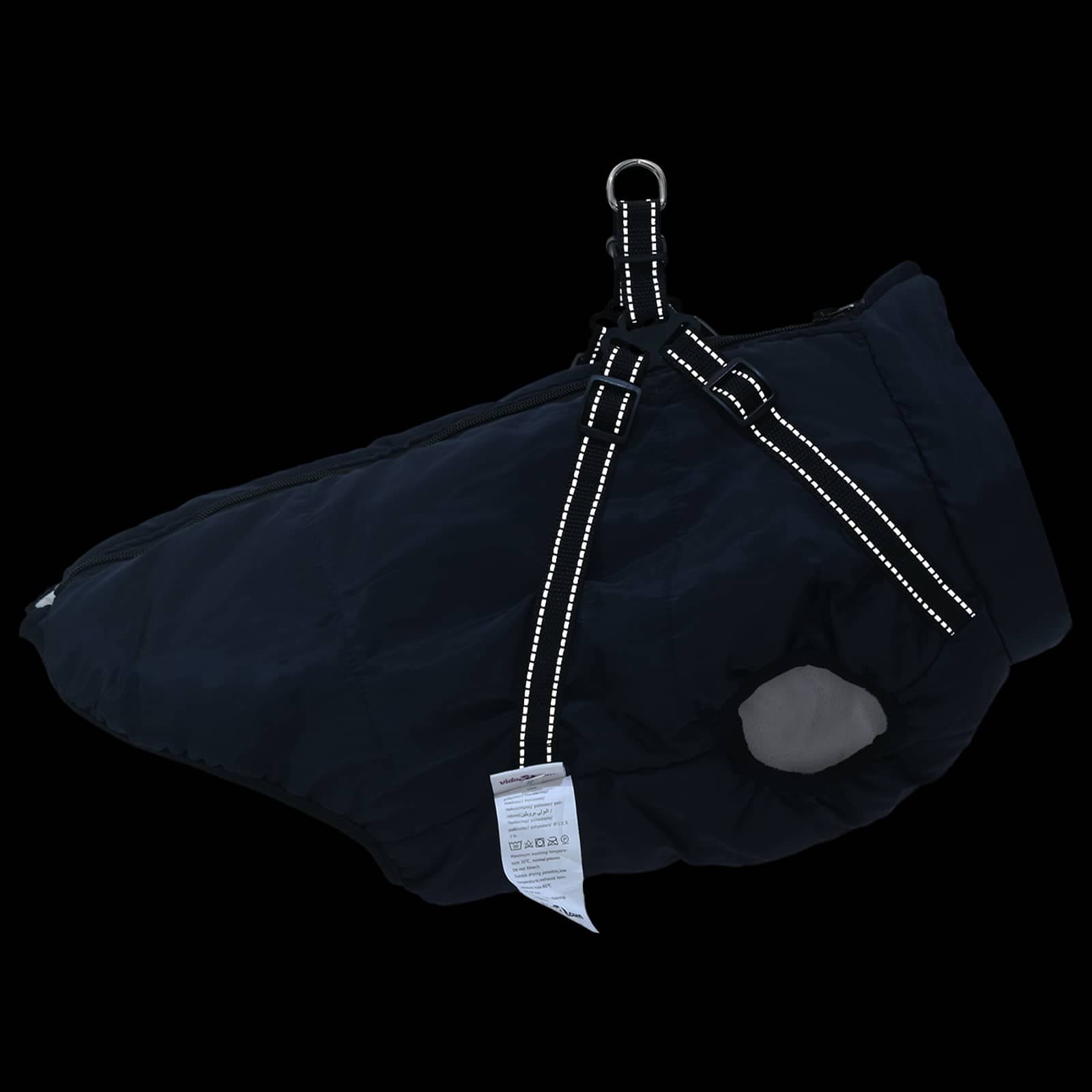 Cappotto per Cani Blu navy L48 Pile e Poliestere — miniatura 9 di 10