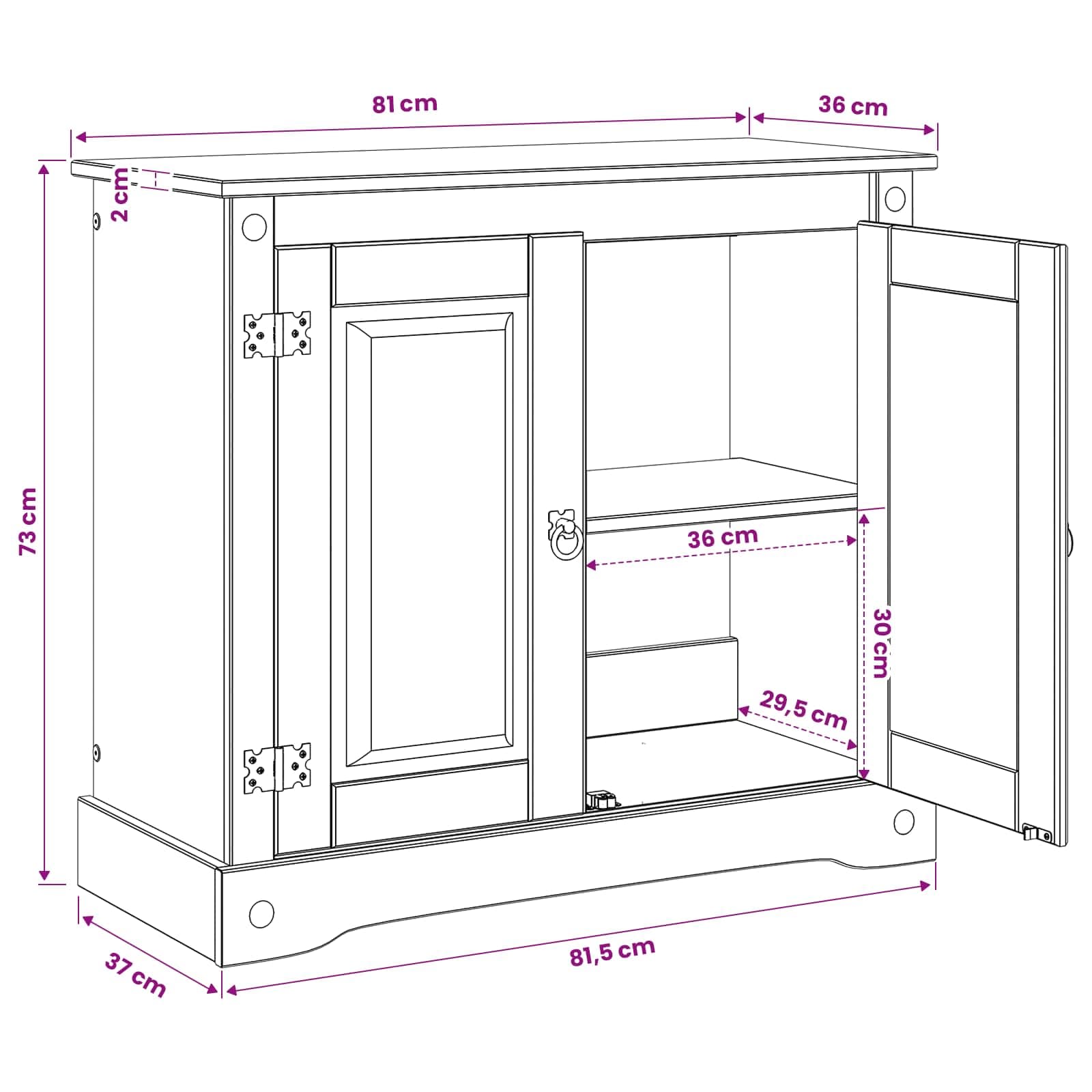 Supporto per Acquario CORONA Bianco e marrone 81,5 x 37 x 73 cm — miniatura 8 di 8