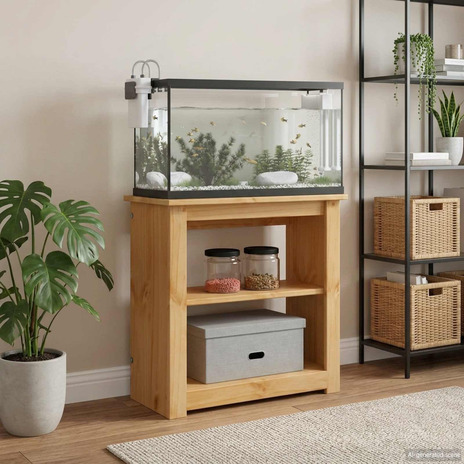 Supporto per Acquario PANAMA Marrone 60 x 30 x 60 cm 150 kg — miniatura 1 di 7