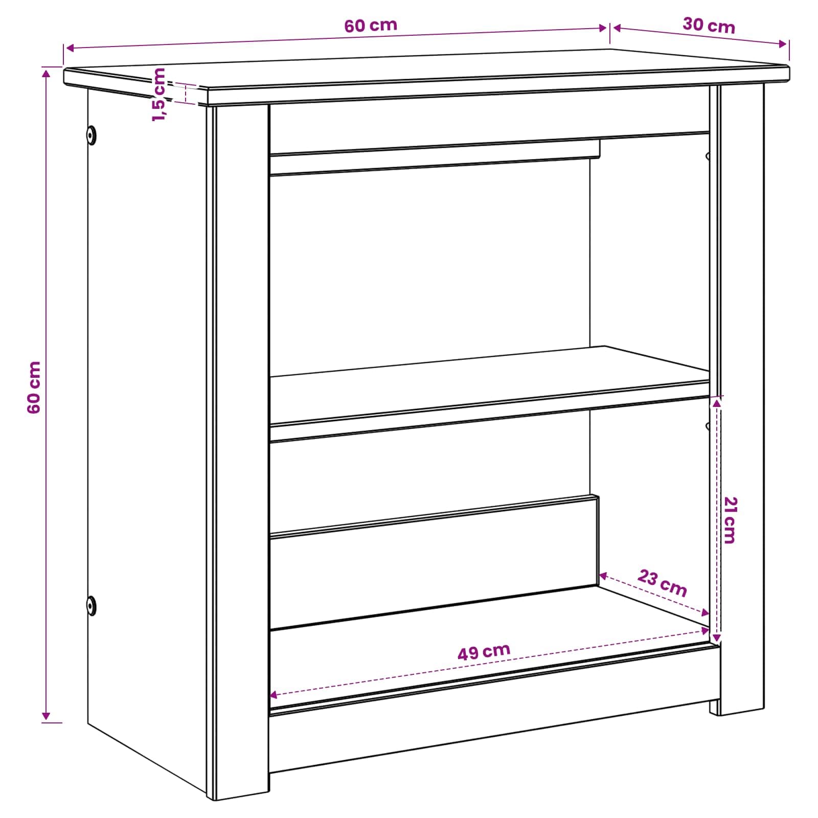 Supporto per Acquario PANAMA Marrone 60 x 30 x 60 cm 150 kg — miniatura 7 di 7