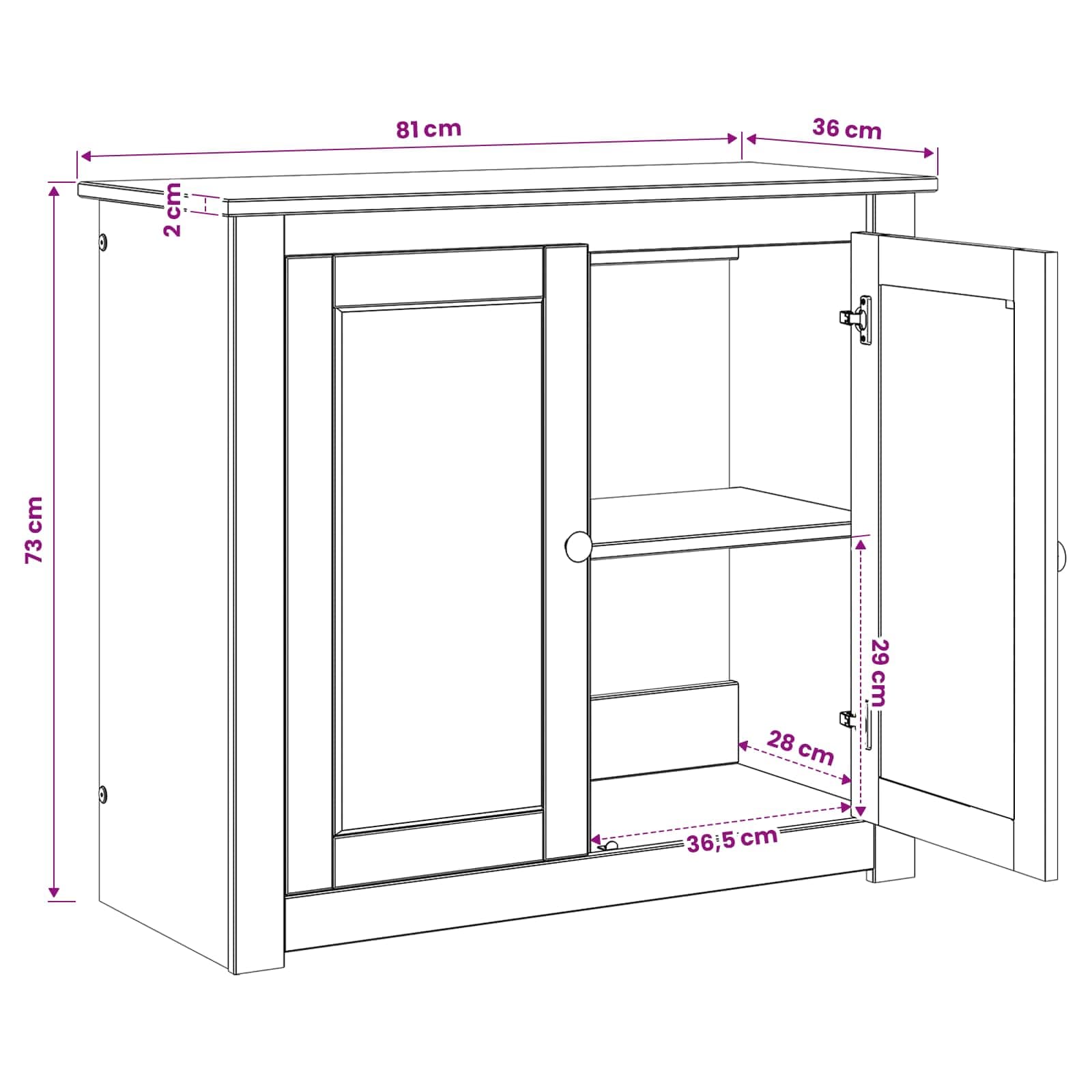 Supporto per Acquario PANAMA Marrone 81 x 36 x 73 cm 250 kg — miniatura 8 di 8