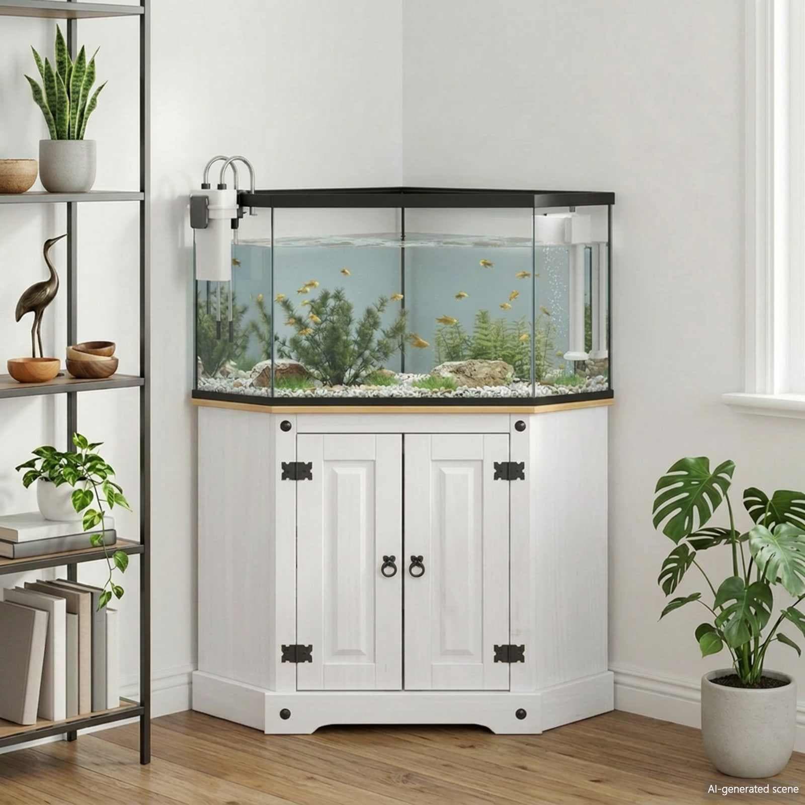Supporto per Acquario CORONA Bianco 70 x 70 x 73 cm 300 kg — miniatura 1 di 8