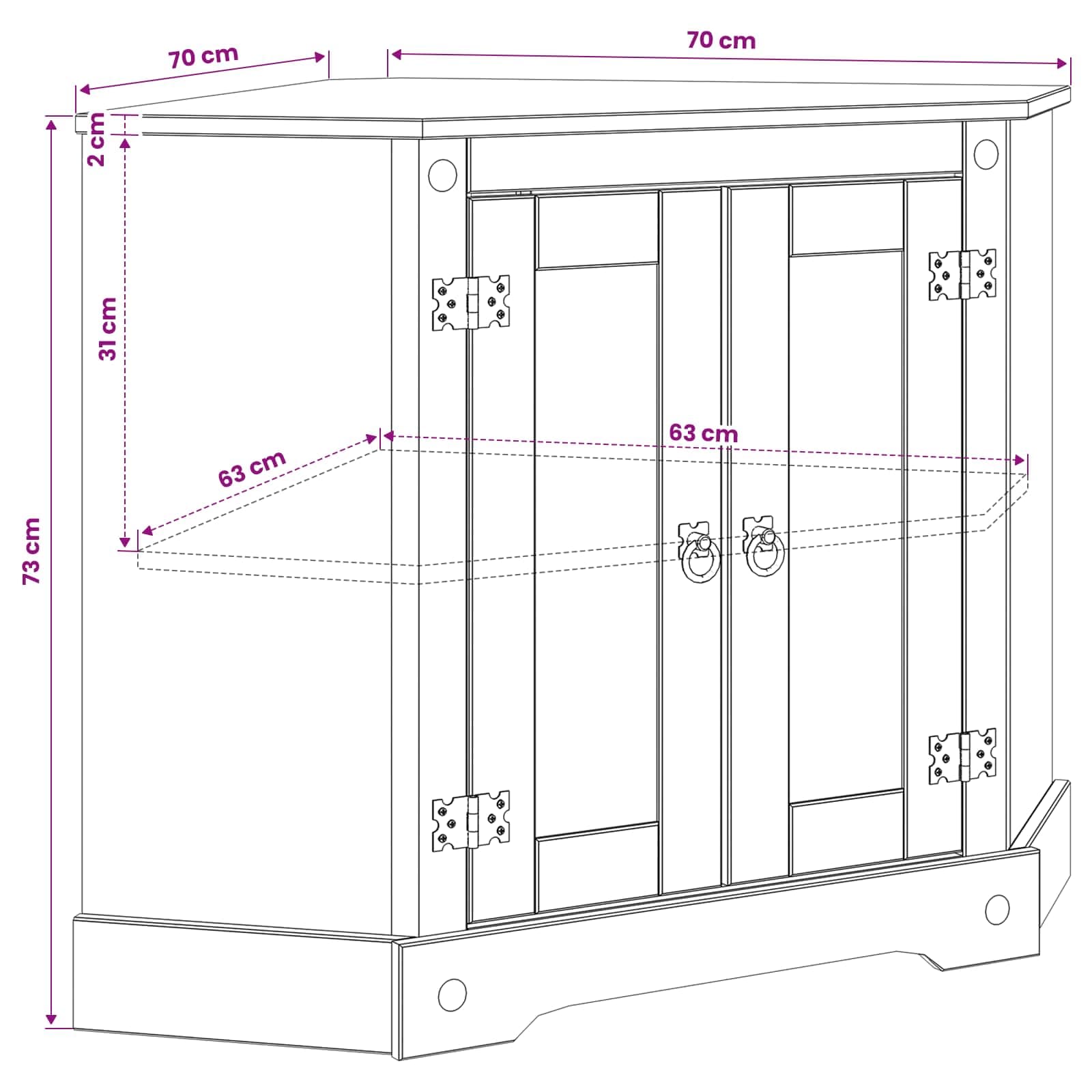 Supporto per Acquario CORONA Bianco 70 x 70 x 73 cm 300 kg — miniatura 8 di 8