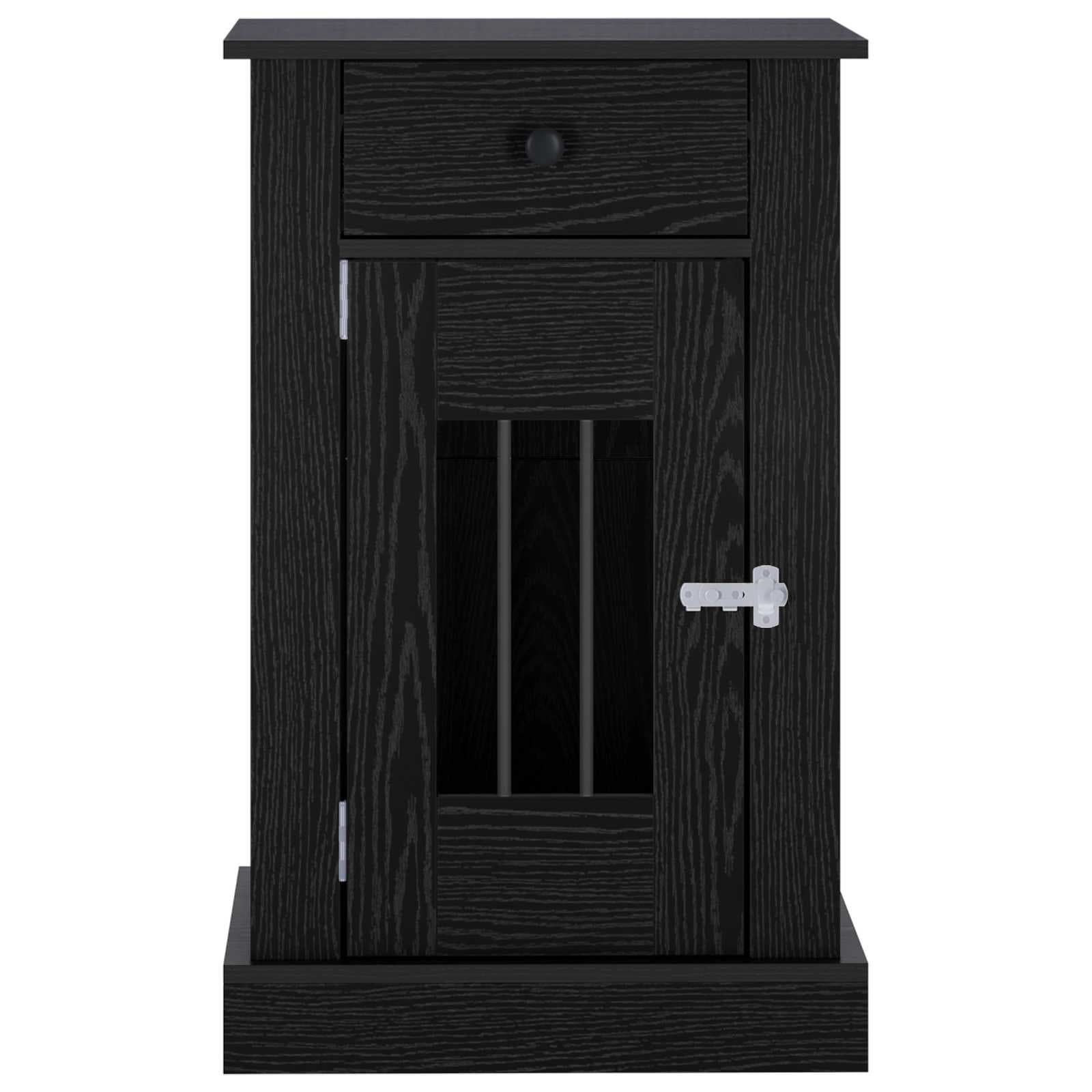 Mobile da cassa per cani Rovere Nero 50 x 47,5 x 80 cm — miniatura 4 di 10