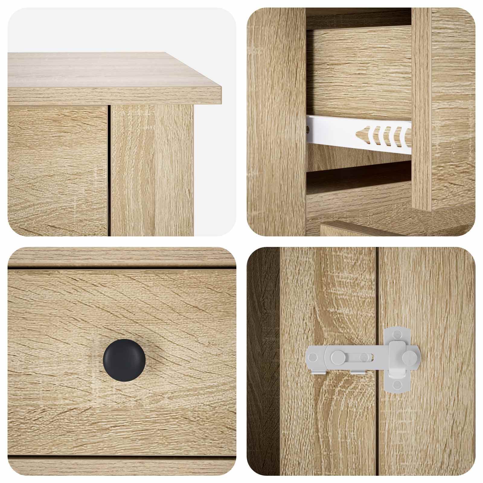 Mobile da cassa per cani Rovere Sonoma 50 x 47,5 x 80 cm — miniatura 7 di 10