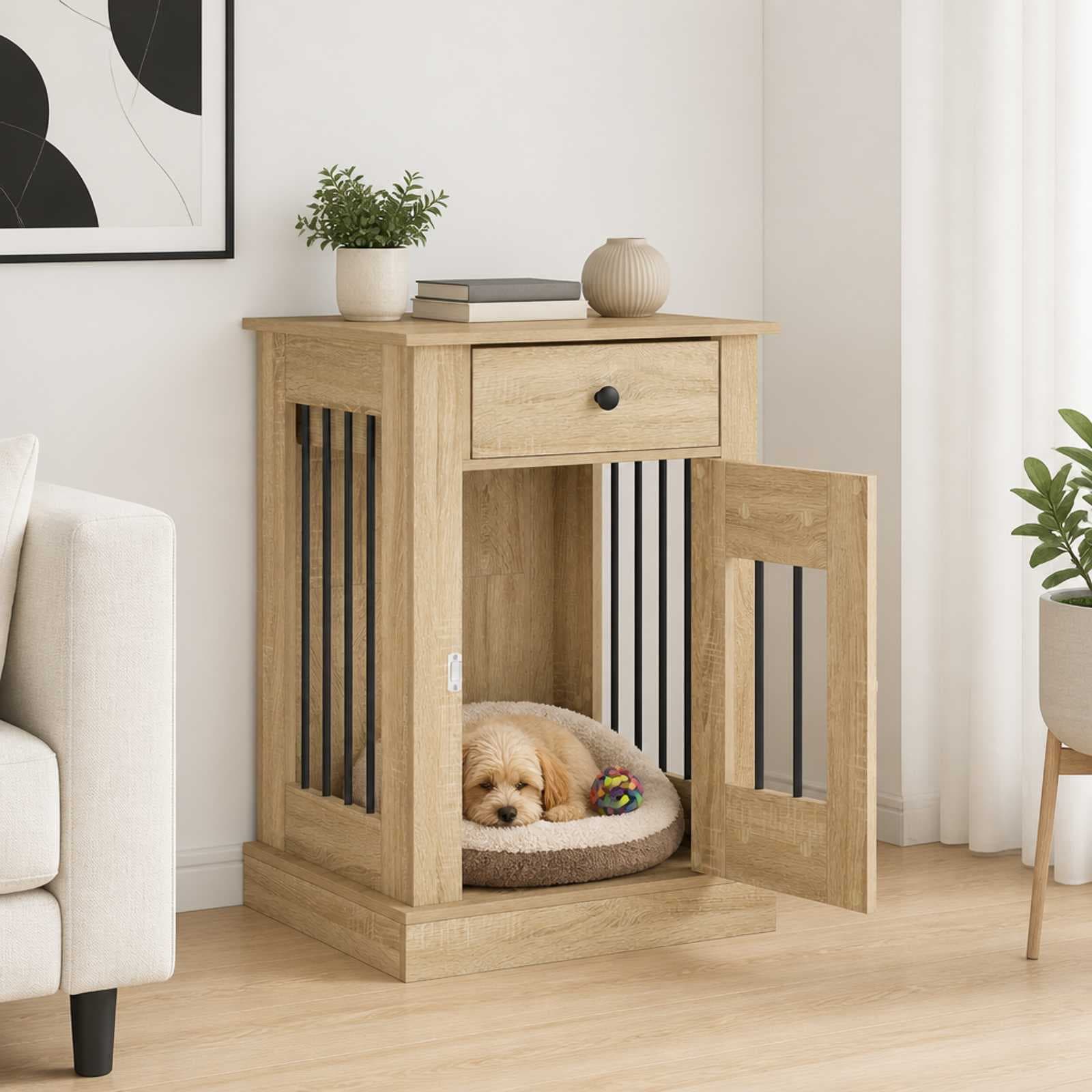 Mobile da cassa per cani Rovere Sonoma 50 x 47,5 x 80 cm — miniatura 1 di 10