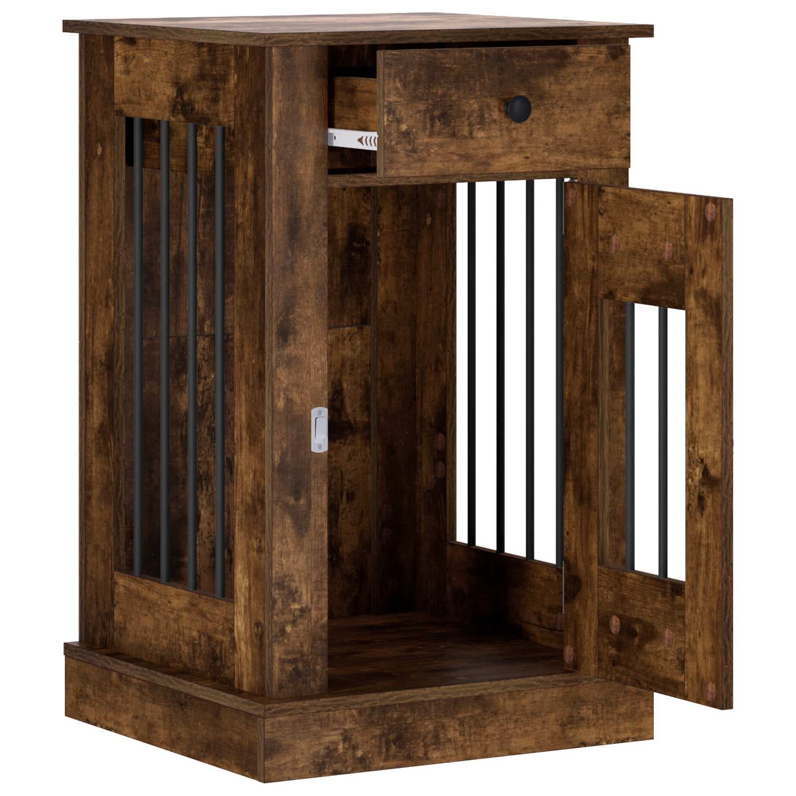 Mobile da cassa per cani Rovere Fumo 50 x 47,5 x 80 cm — miniatura 3 di 10