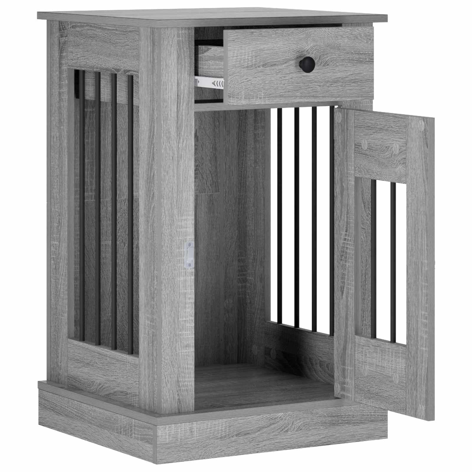 Mobile da cassa per cani Sonoma grigio 50 x 47,5 x 80 cm — miniatura 3 di 10