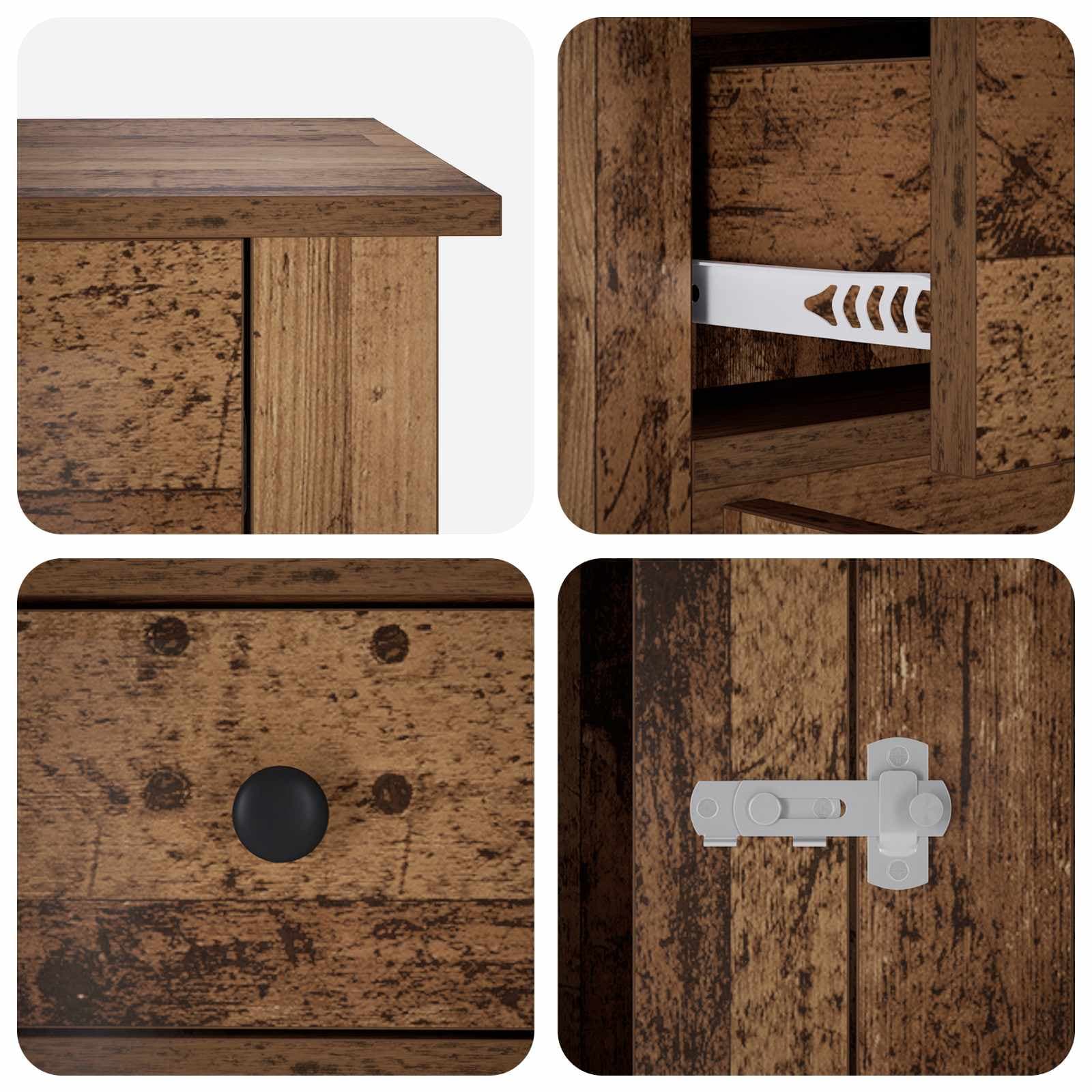 Mobile da cassa per cani Legno antico 50 x 47,5 x 80 cm — miniatura 7 di 10