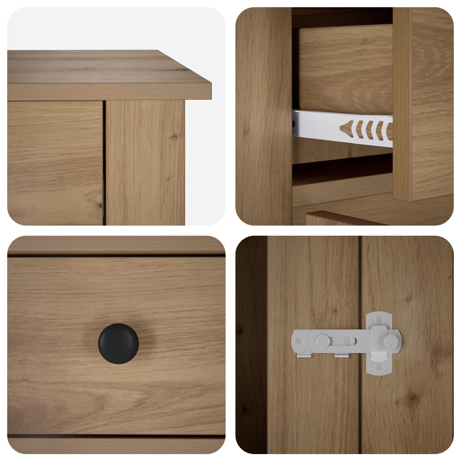 Mobile da cassa per cani Rovere Artigianale 50 x 47,5 x 80 cm — miniatura 7 di 10
