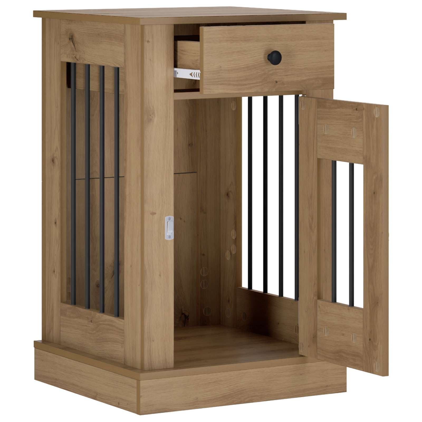 Mobile da cassa per cani Rovere Artigianale 50 x 47,5 x 80 cm — miniatura 3 di 10