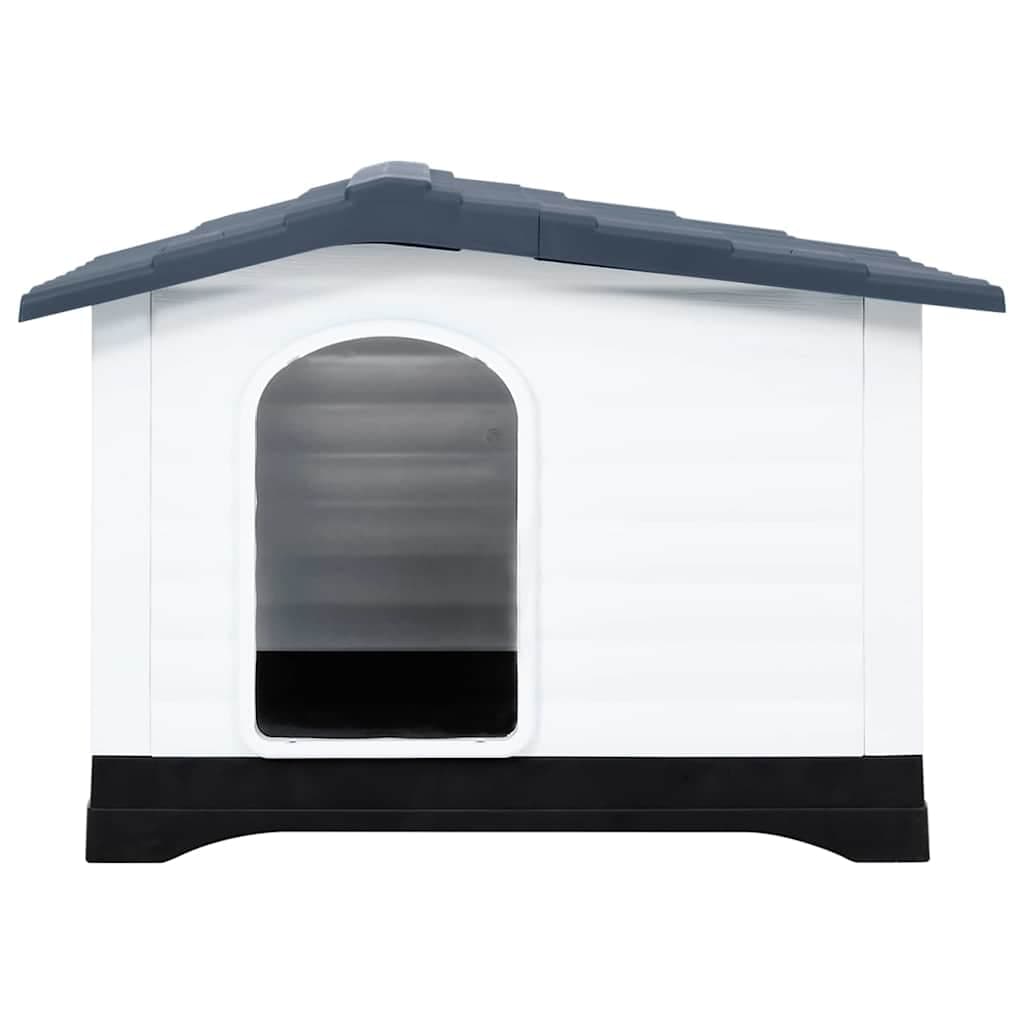 Cuccia per cani grigia 90,5x68x66 cm in polipropilene