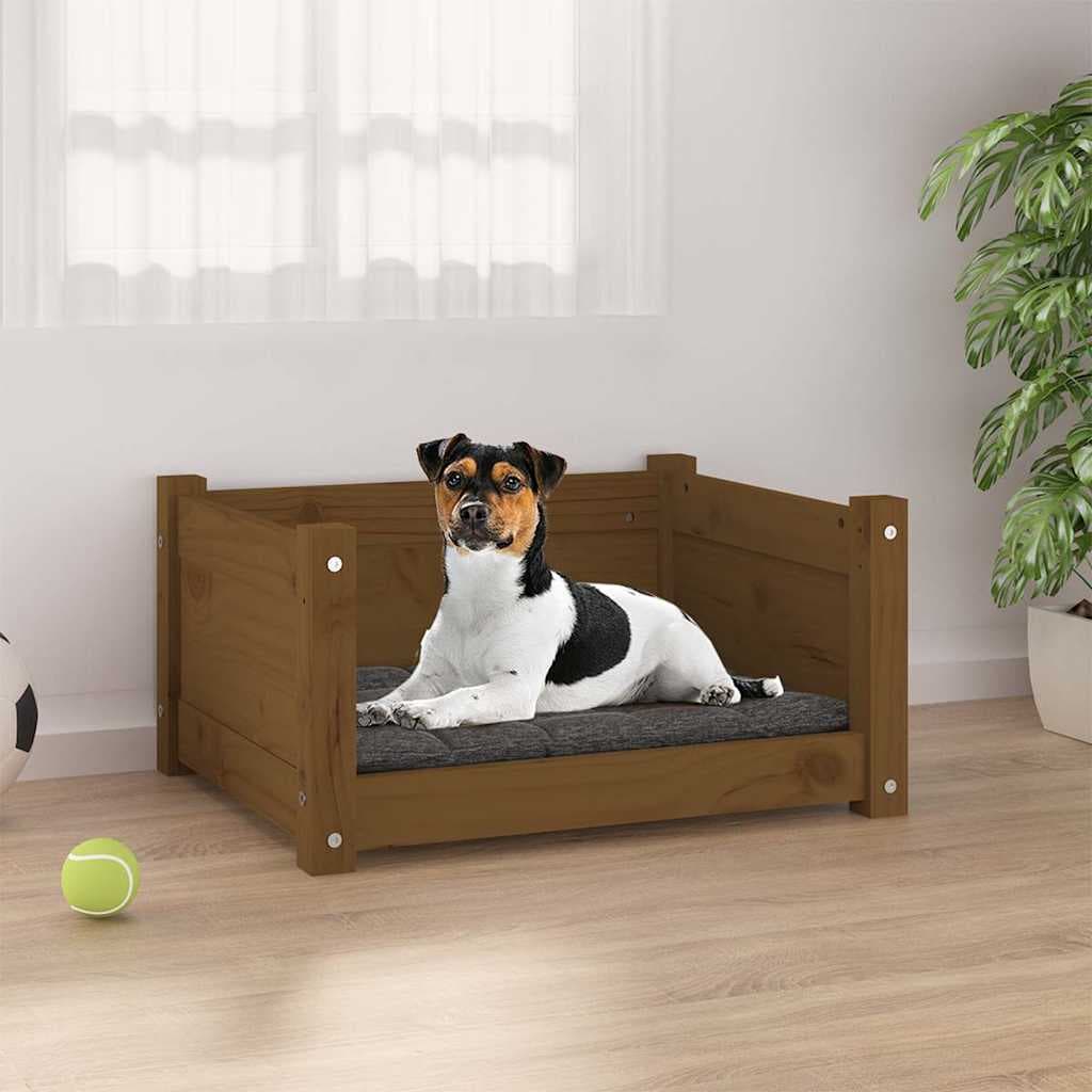 Cuccia per Cani Ambra 55,5x45,5x28 cm Legno Massello di Pino
