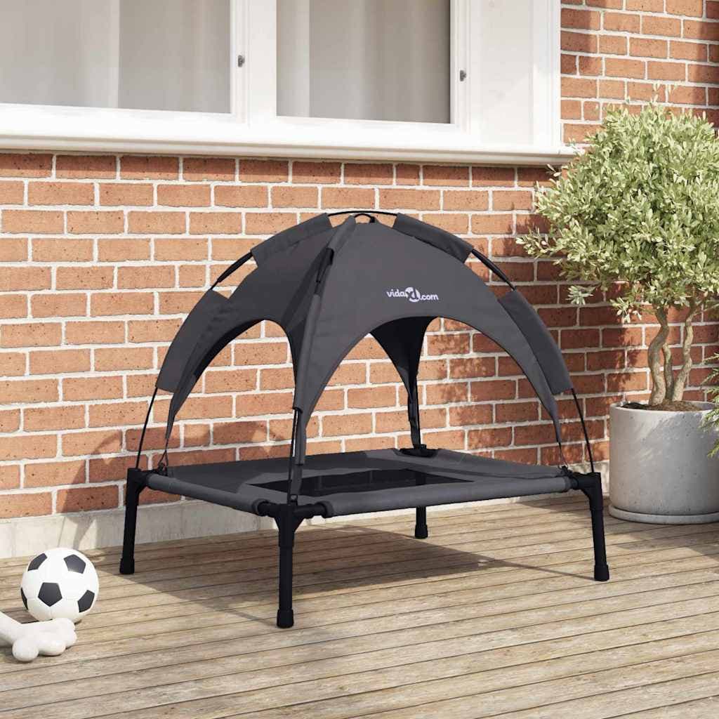 Letto per Cani Nero 76 x 62 x 70,5 cm Acciaio