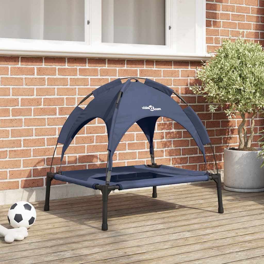 Letto per Cani Blu navy 92 x 77 x 82,5 cm Acciaio