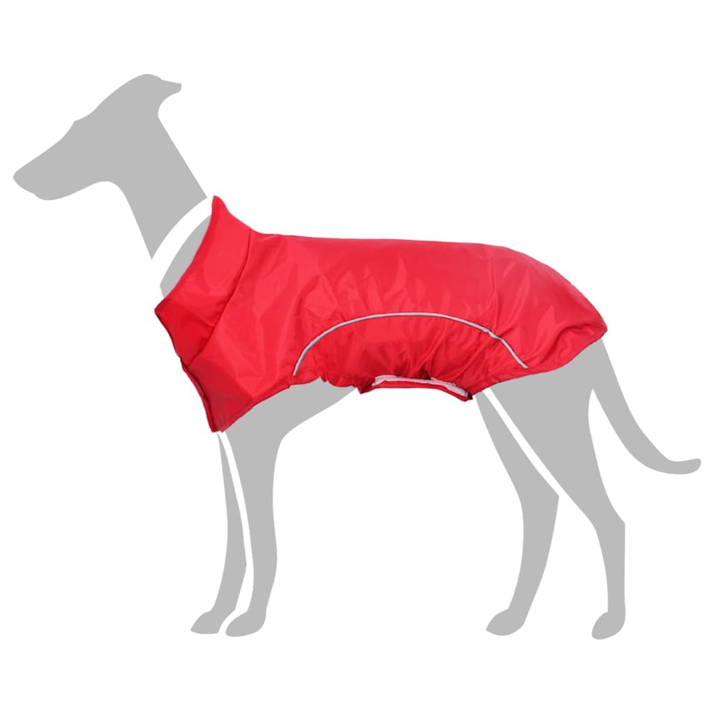 Impermeabile per Cani con Strisce Riflettenti Poliestere 4XL