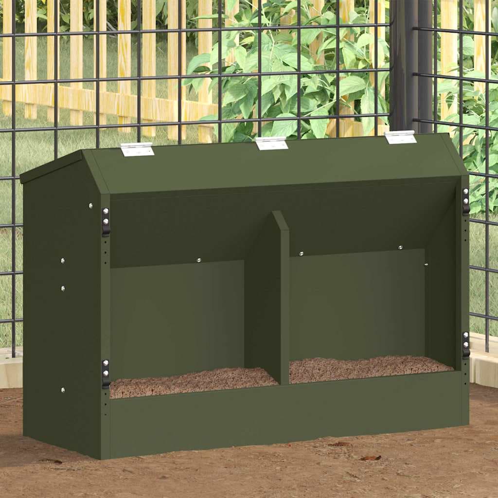 Mangiatore per conigli Verde Oliva 64,5 x 25,5 x 45,5 cm 6 kg