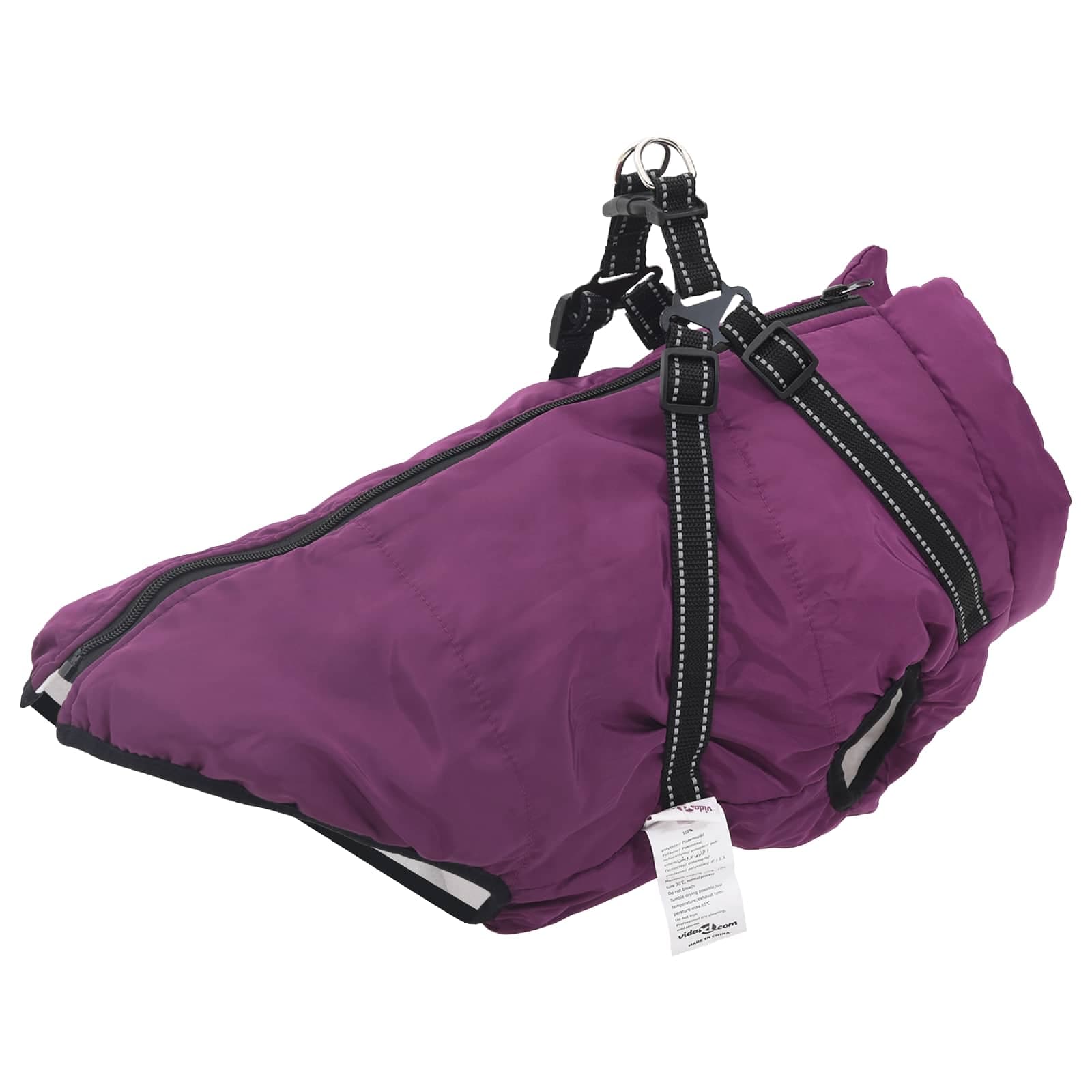 Cappotto per Cani Viola L52 Pile e Poliestere